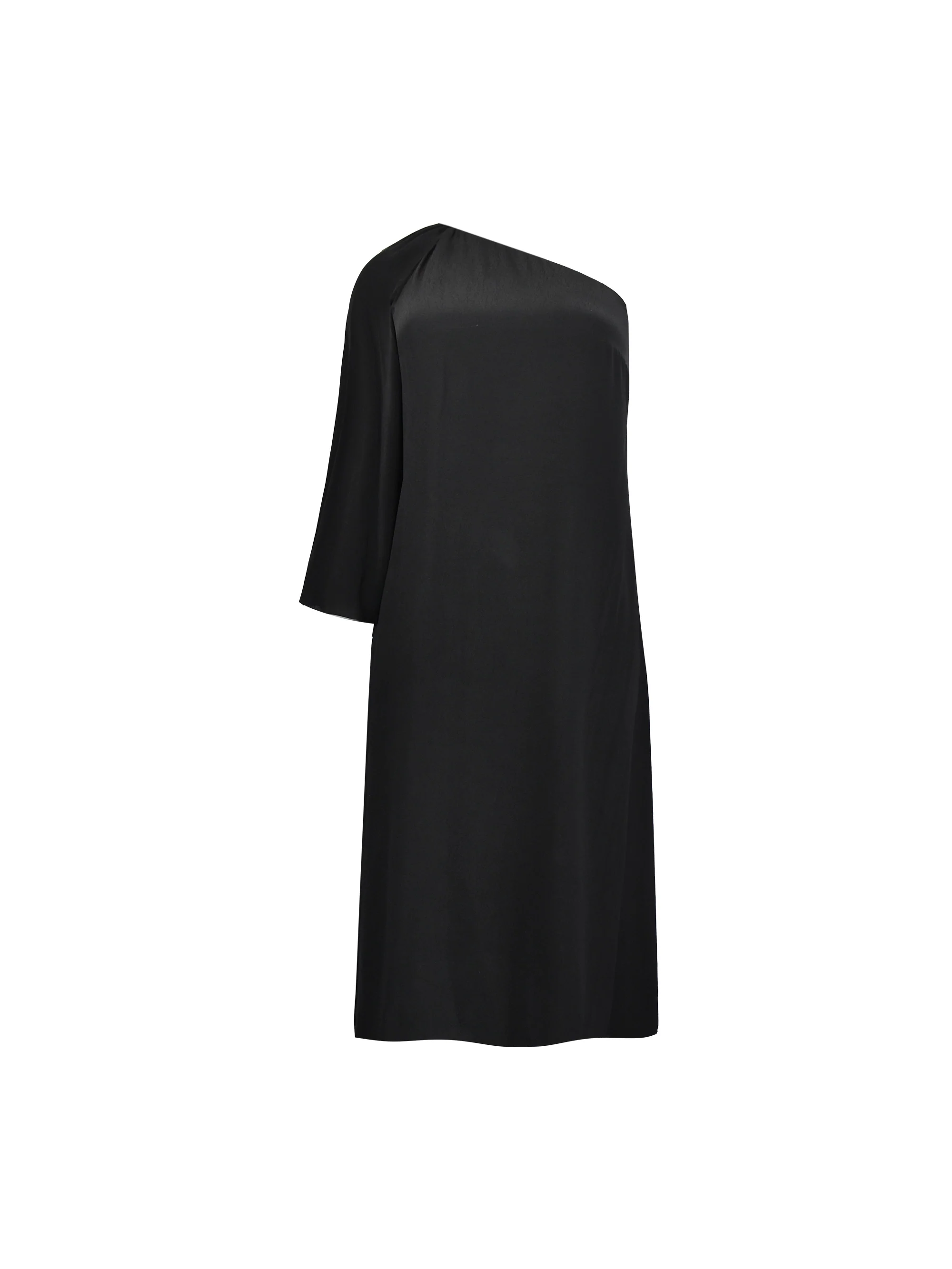Black One Shoulder Maxi Dress - Image 7