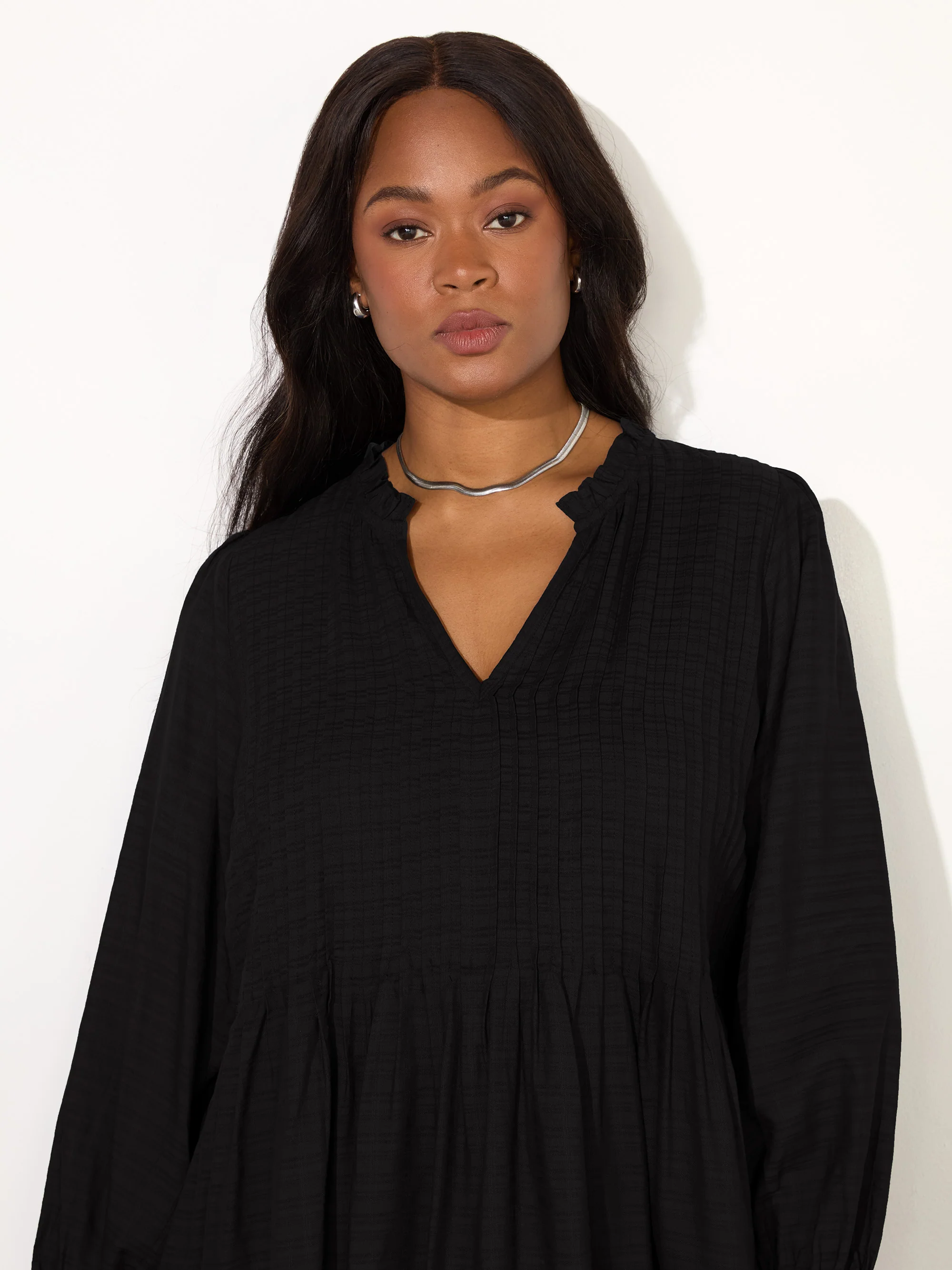 Black Pintuck Tunic - Image 2