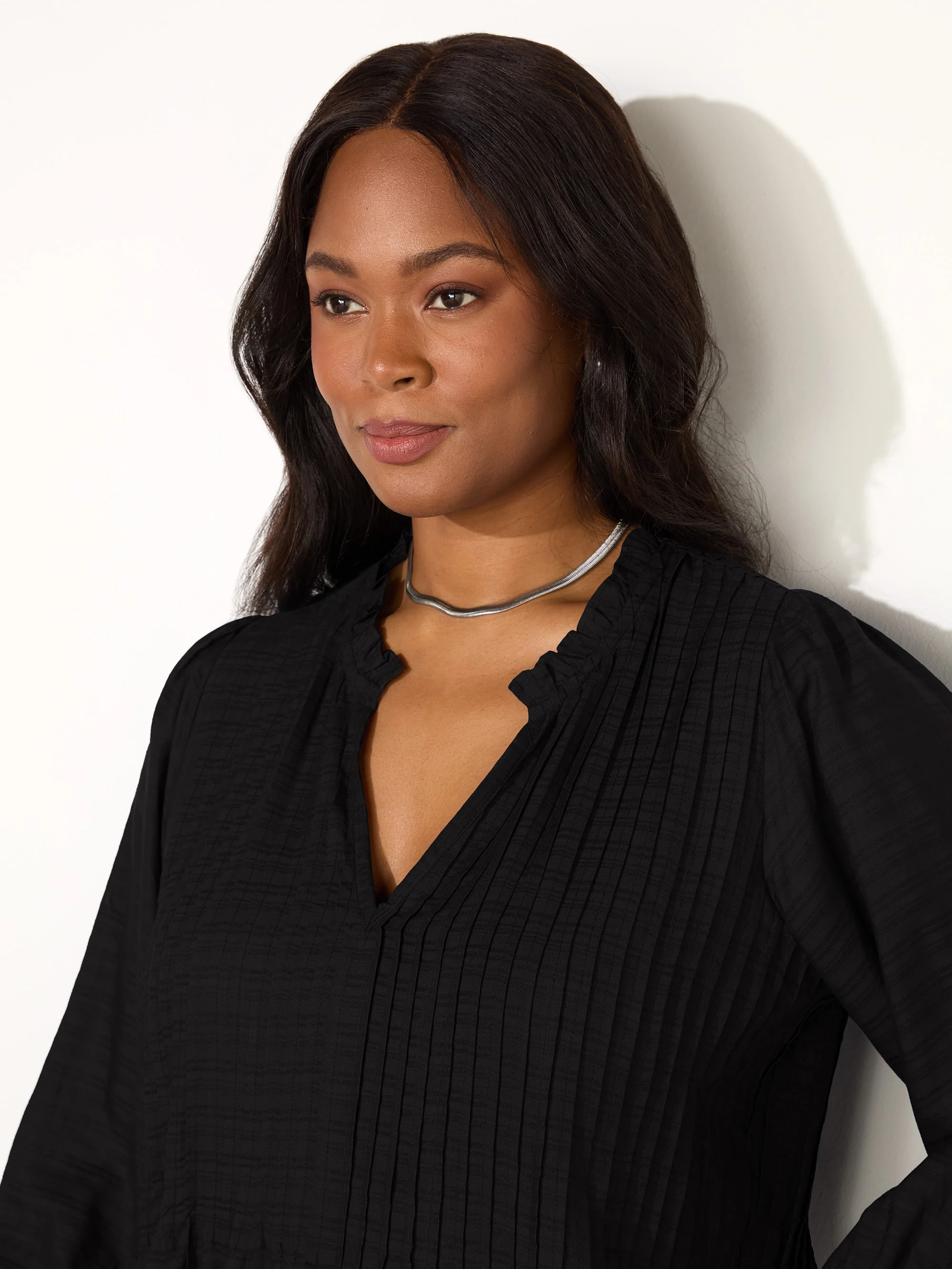 Black Pintuck Tunic - Image 3