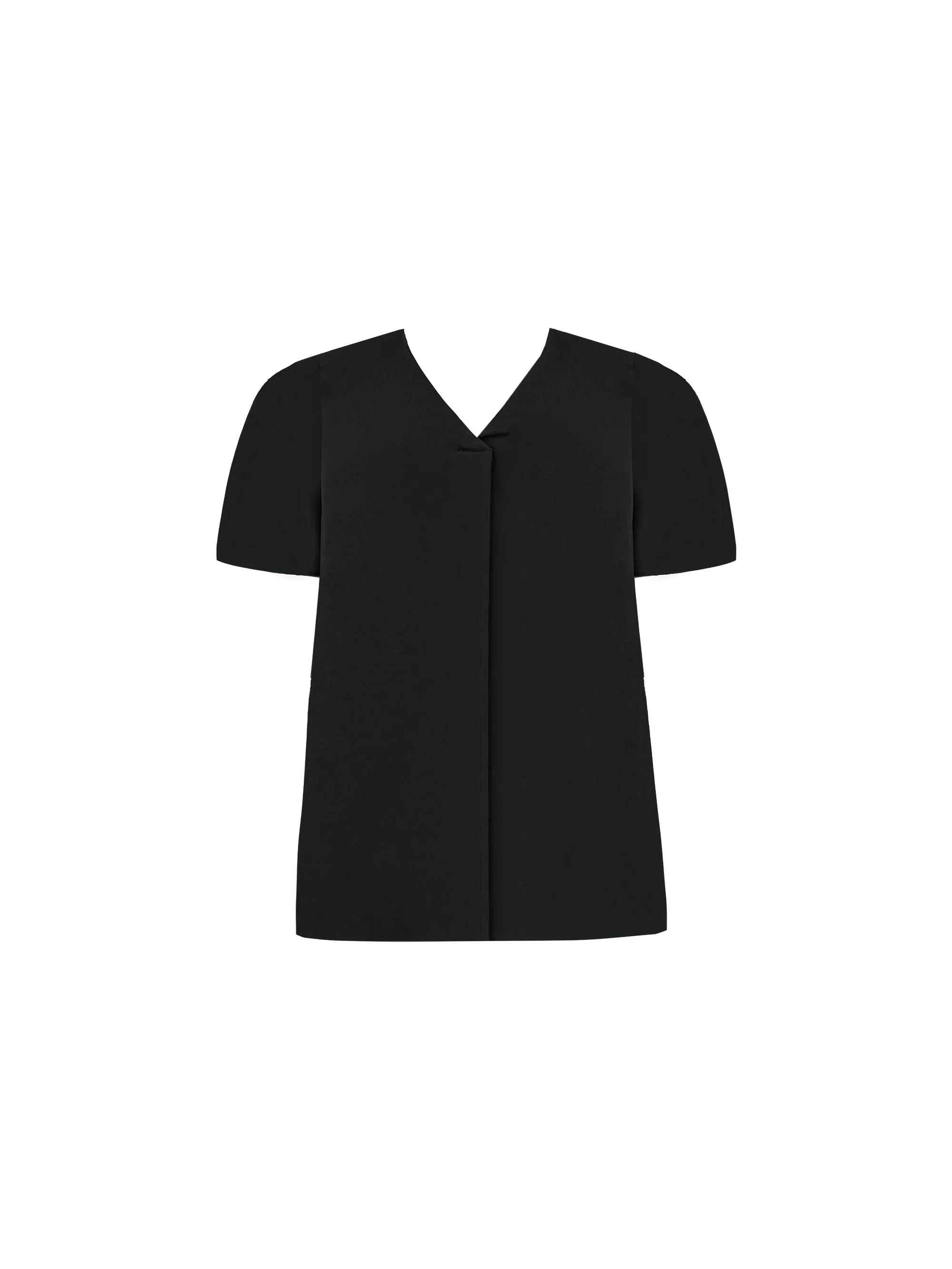 Black Pleat Front High Low Tunic - Image 4