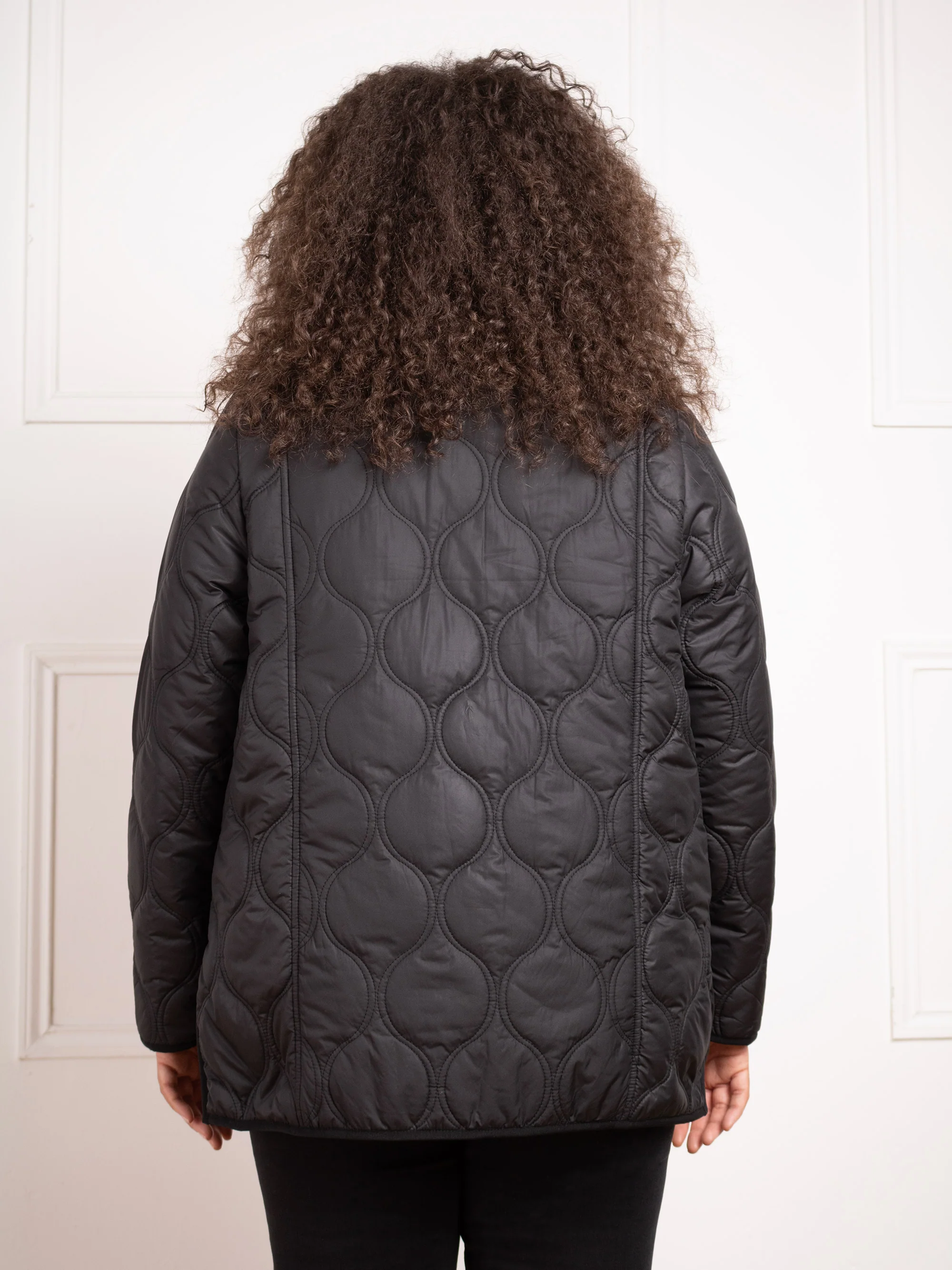 Black Quilted Jacket - Image 5