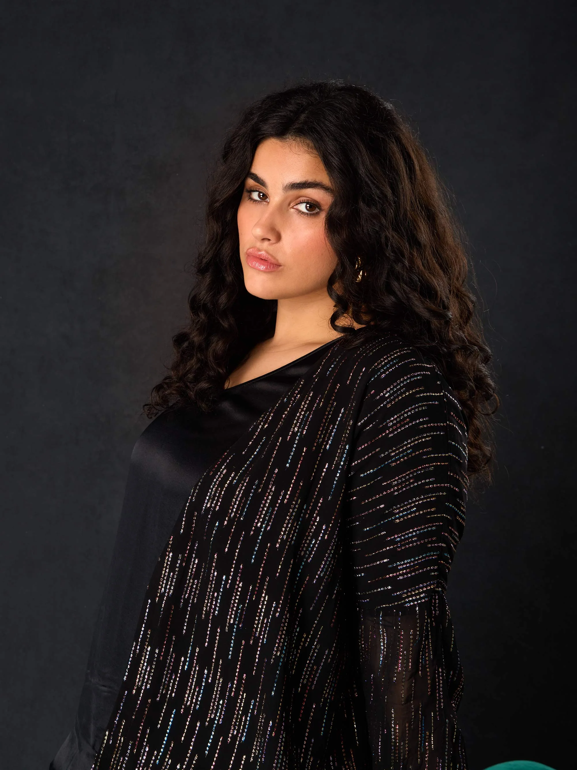 Black Rainbow Metallic Jacket - Image 3
