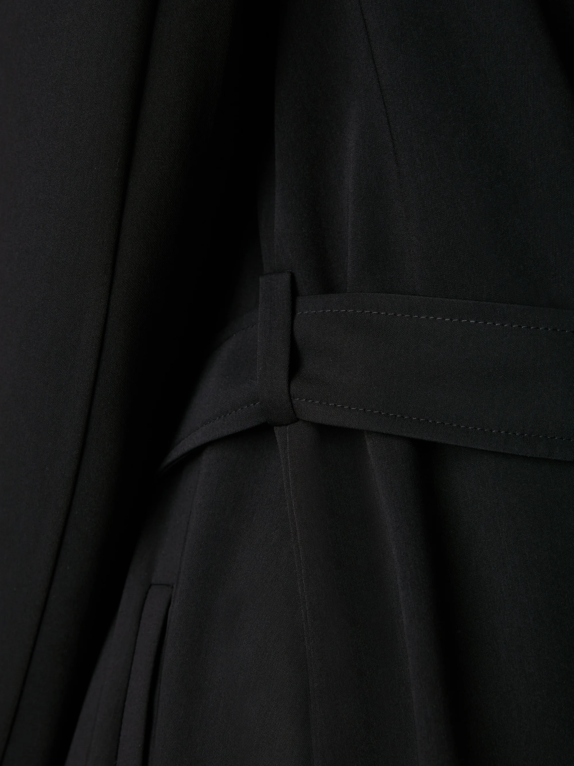 Black Relaxed Tailored Duster - Image 6
