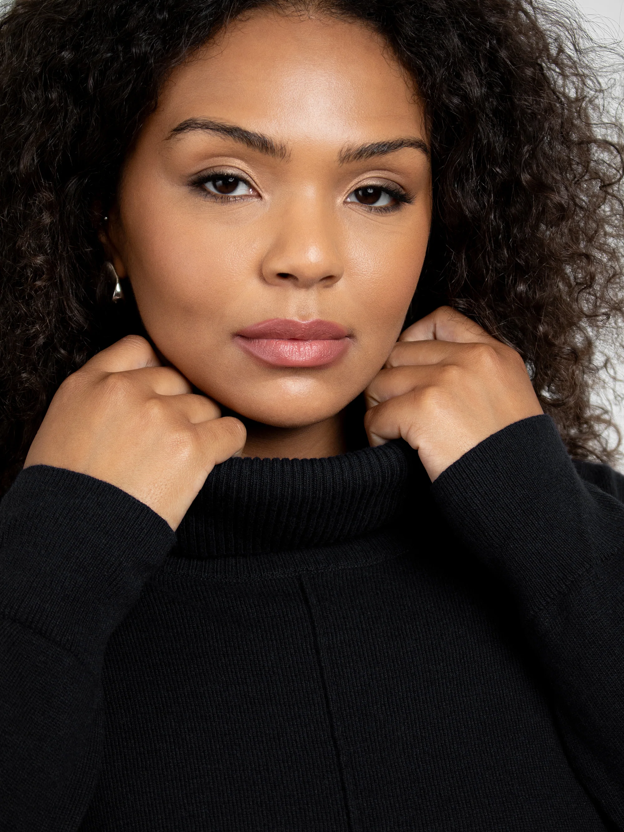 Black Roll Neck Jumper - Image 5