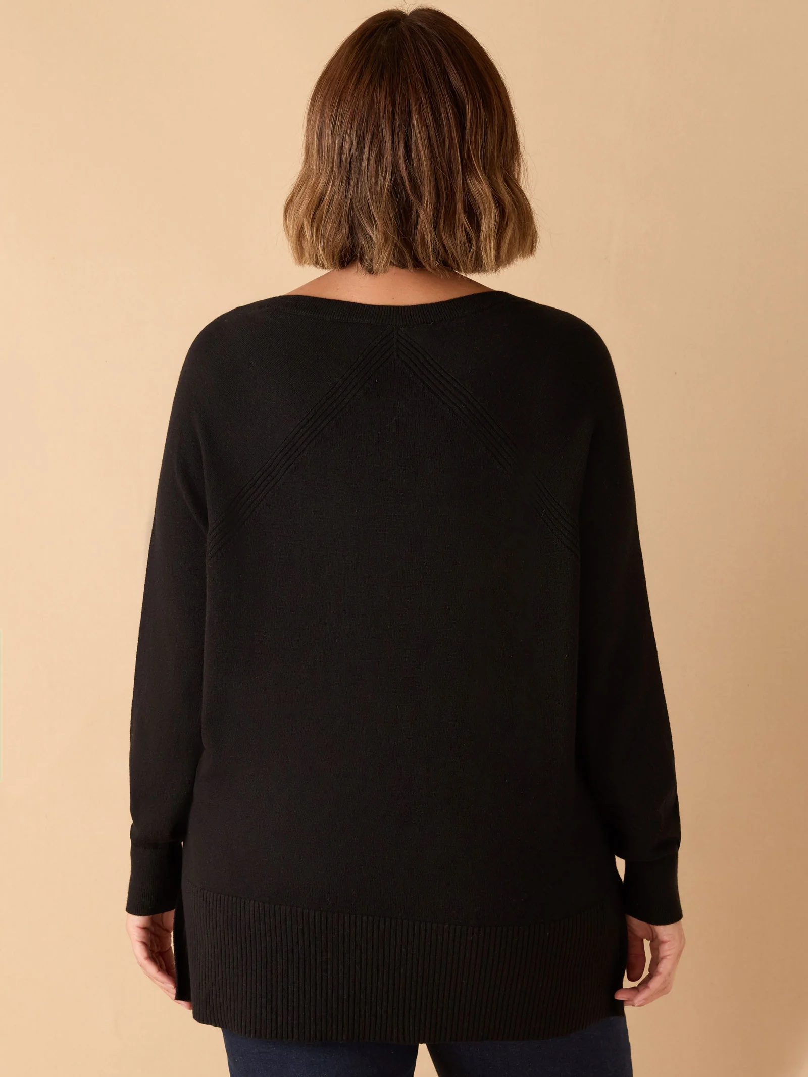 Black Round Neck Jumper - Image 4