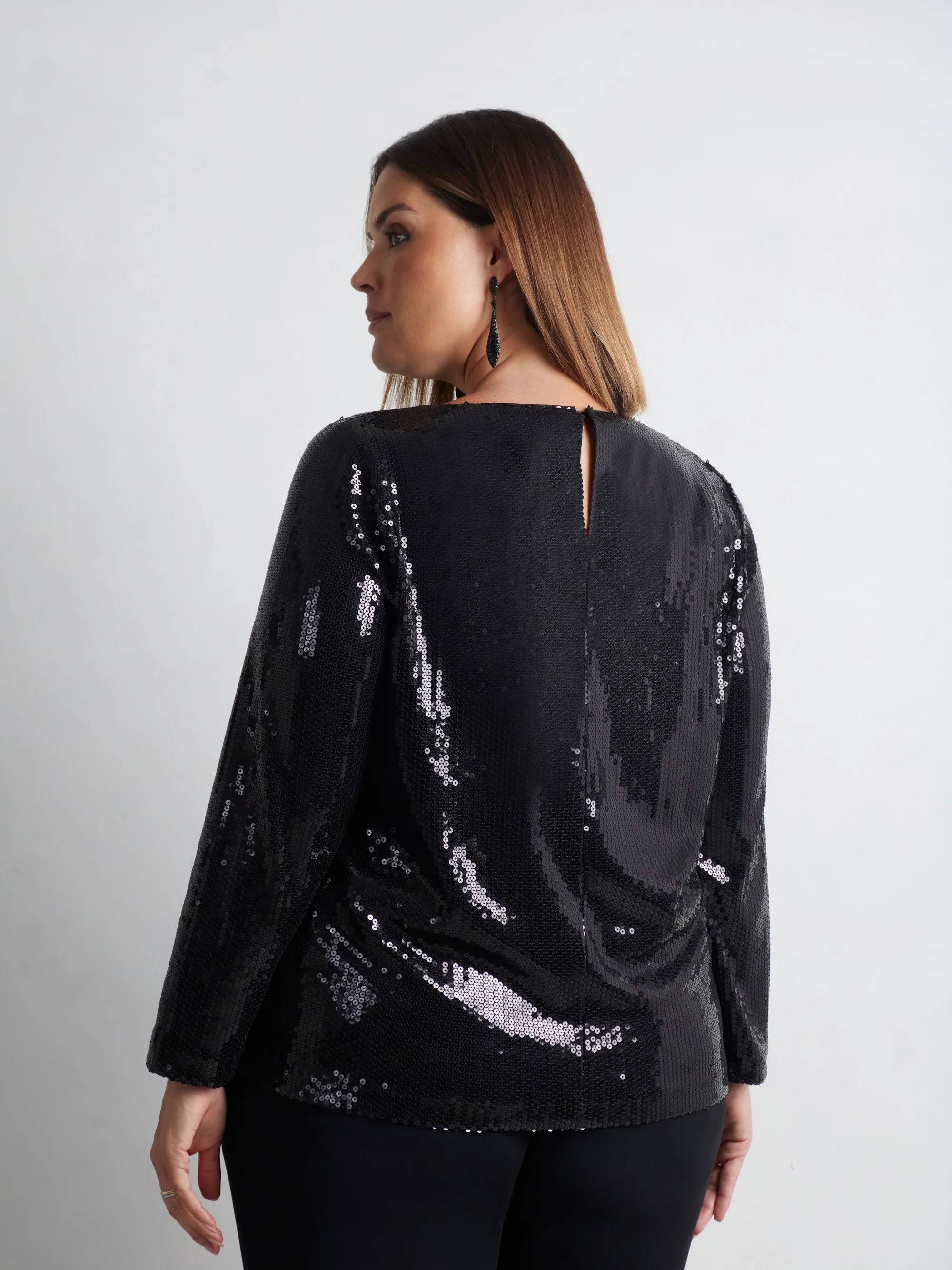 Black Sequin Top - Image 5