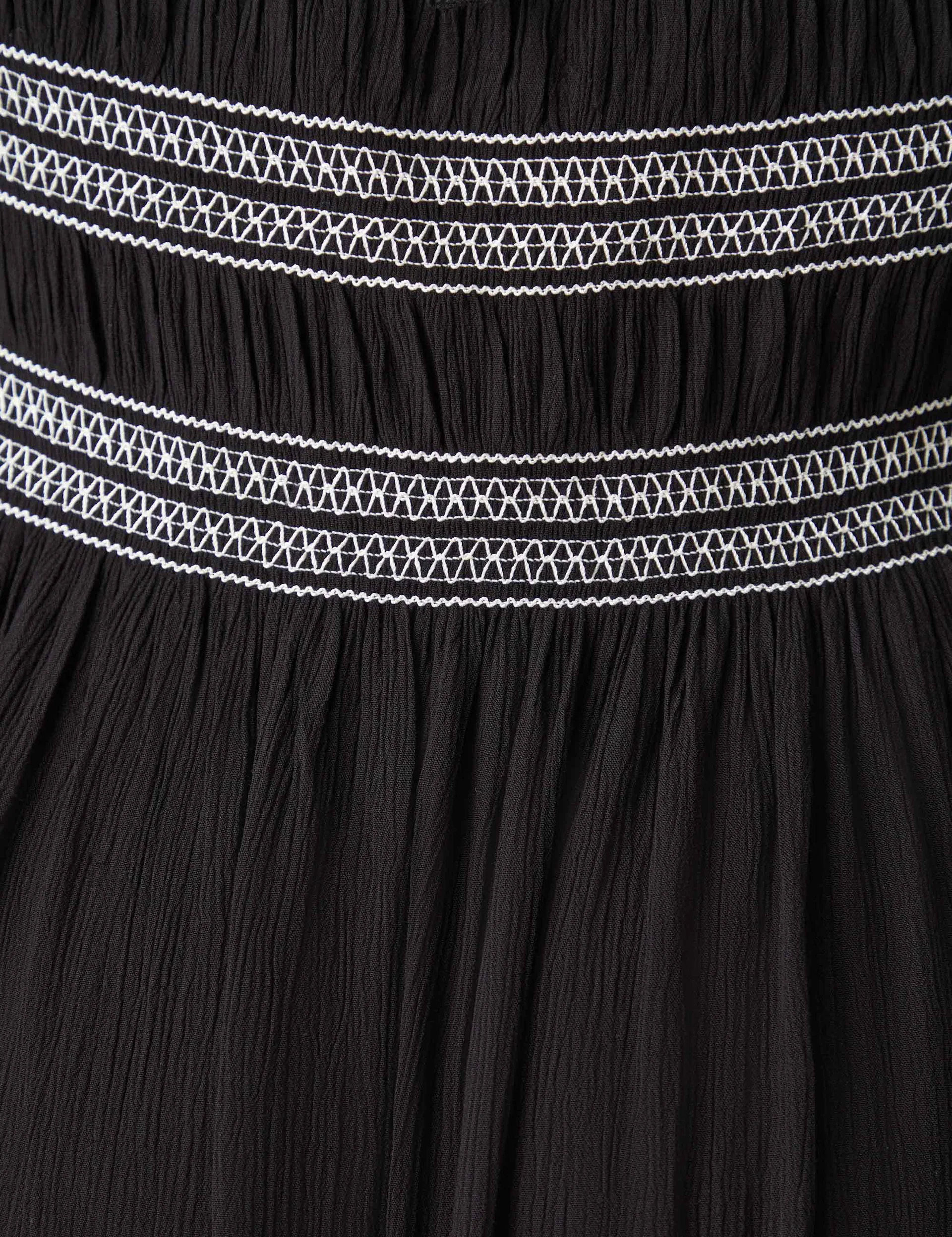 Black Smock Midaxi Dress - Image 5