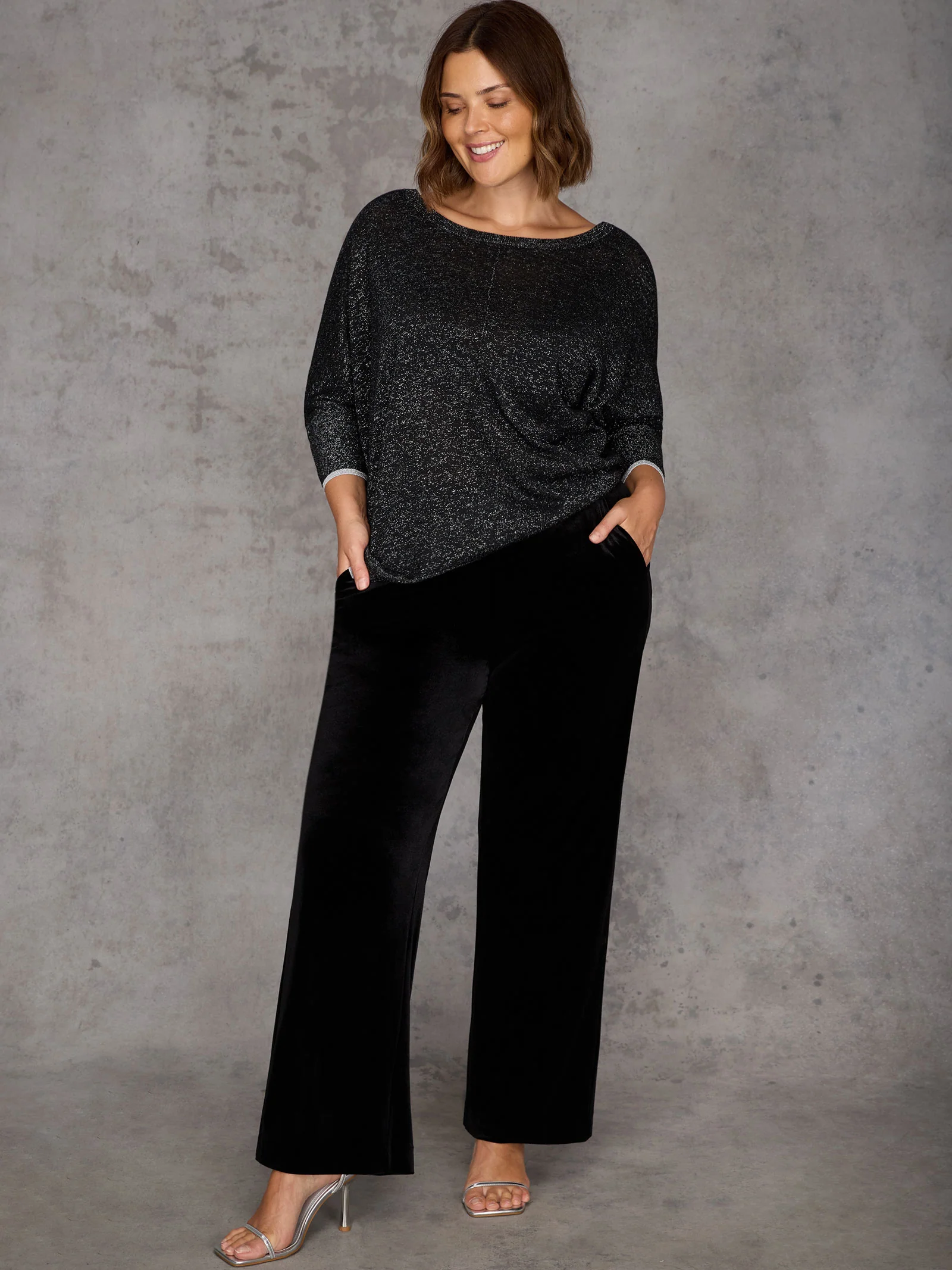 Black Sparkle Knit Jumper - Image 3