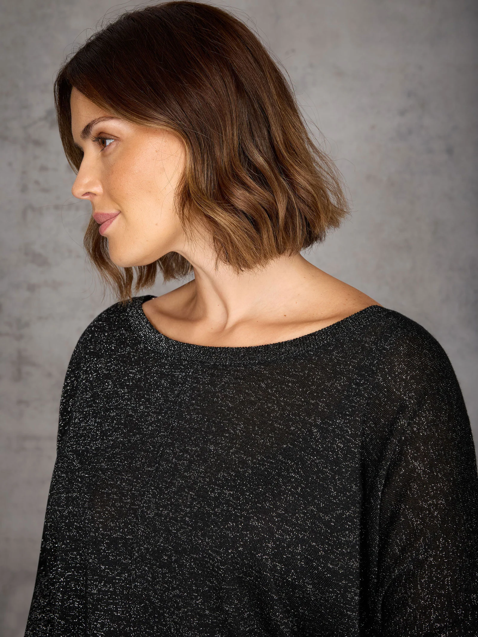 Black Sparkle Knit Jumper - Image 6