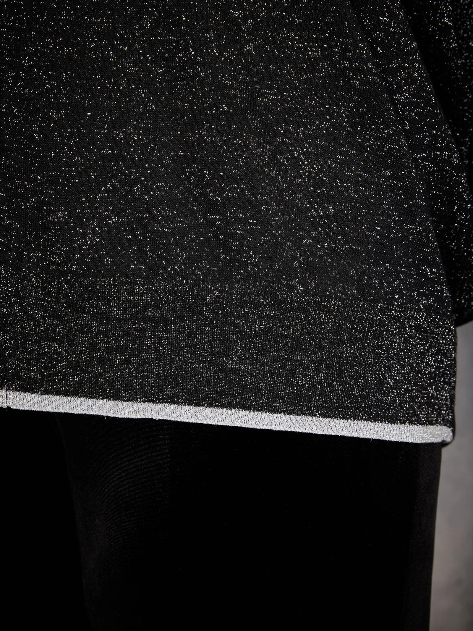 Black Sparkle Knit Jumper - Image 8