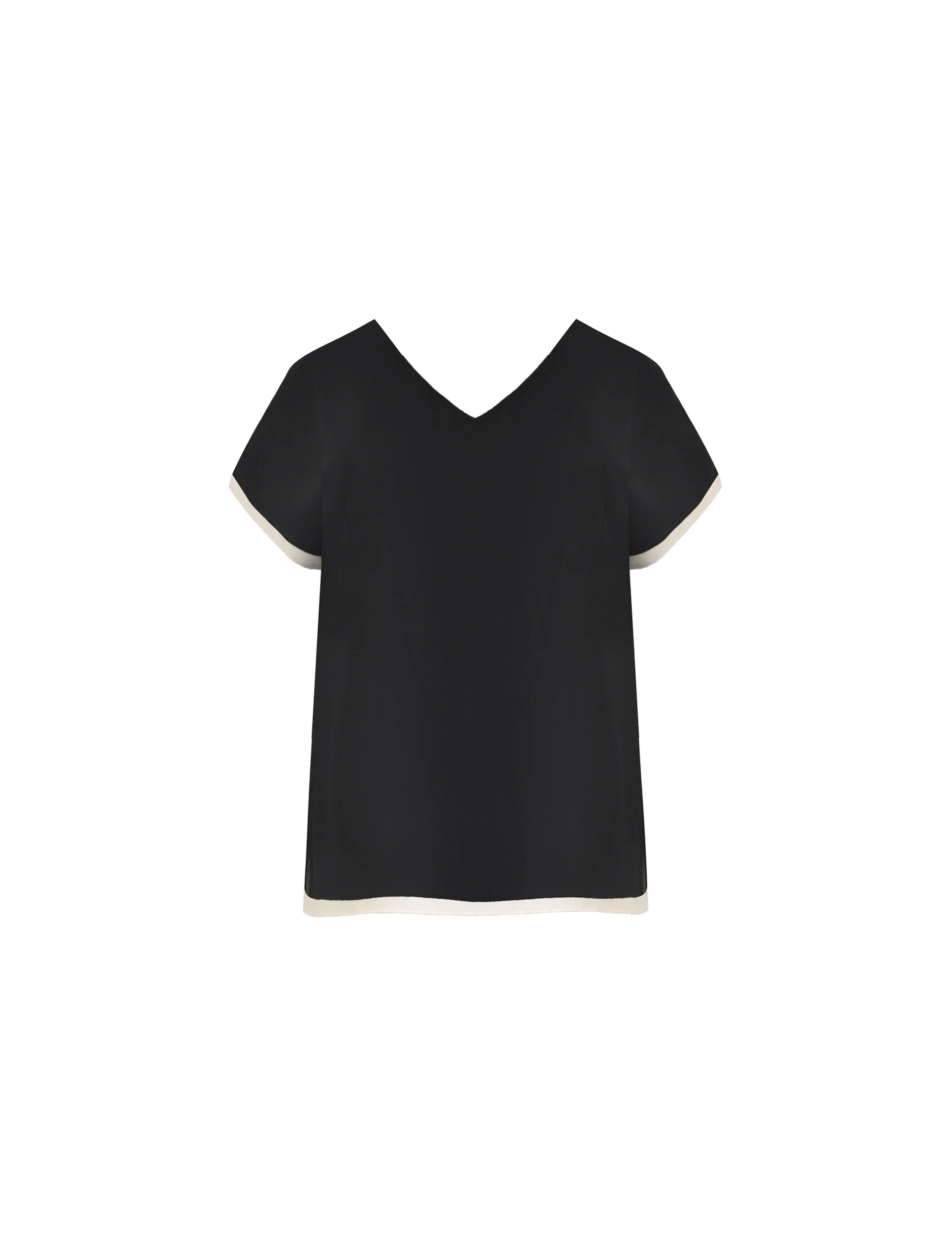 Black & Stone Layered Grown On Sleeve Top - Image 4