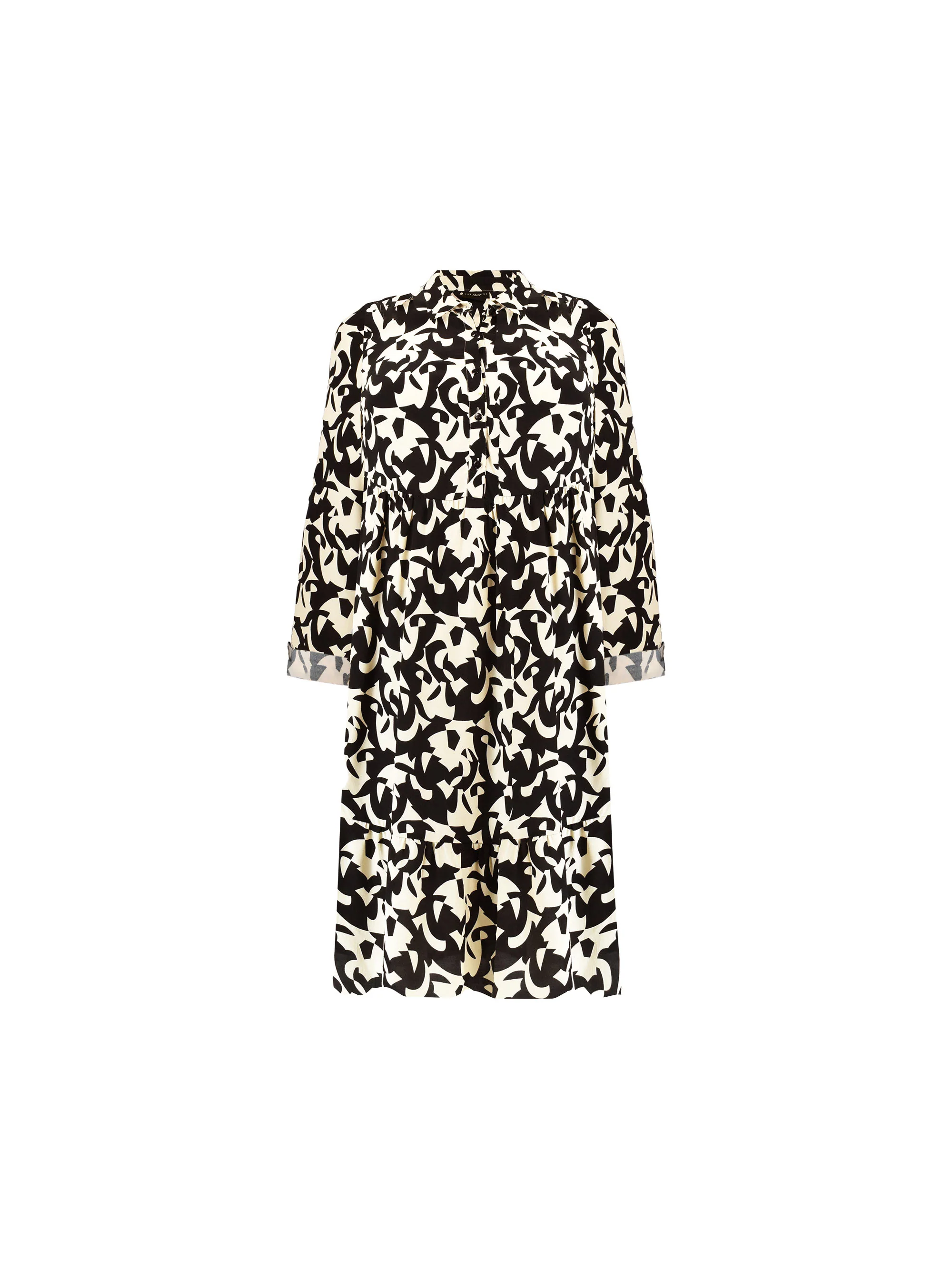 Black & Stone Tiered Midi Dress - Image 5