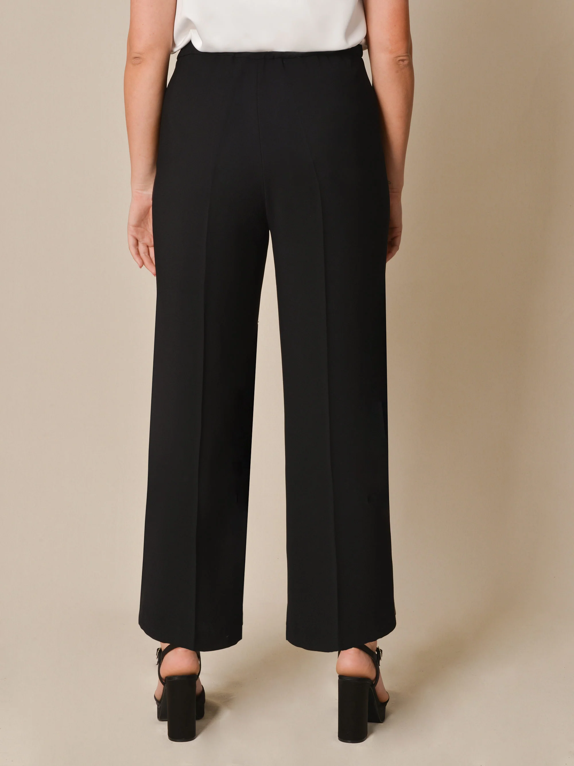 Black Straight Tailored Trouser - Image 5