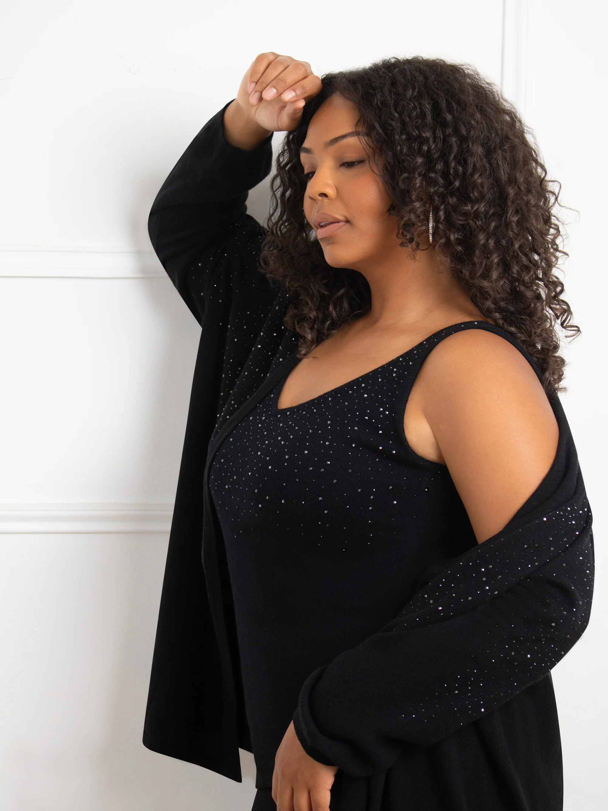 Black Sparkle Cardigan - Image 6