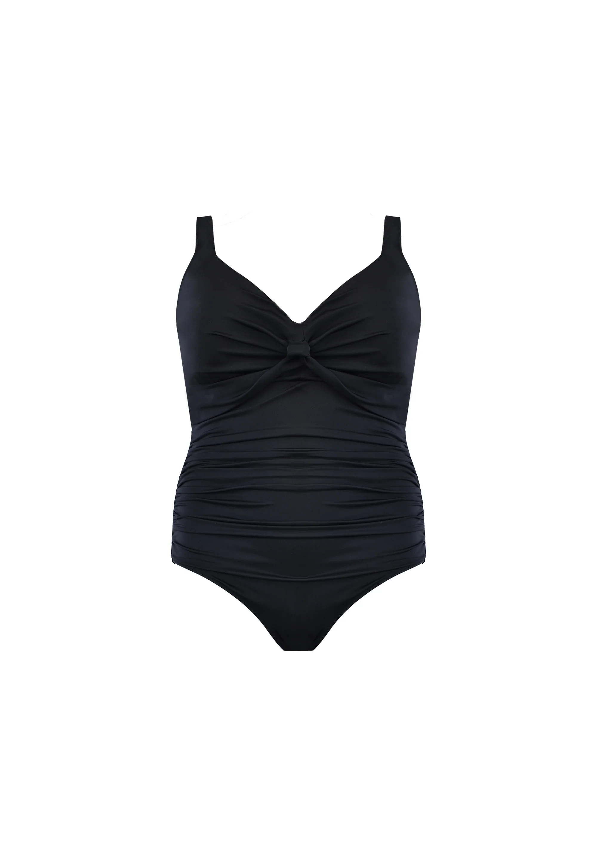 Black Twist Front Swimsuit - Image 8