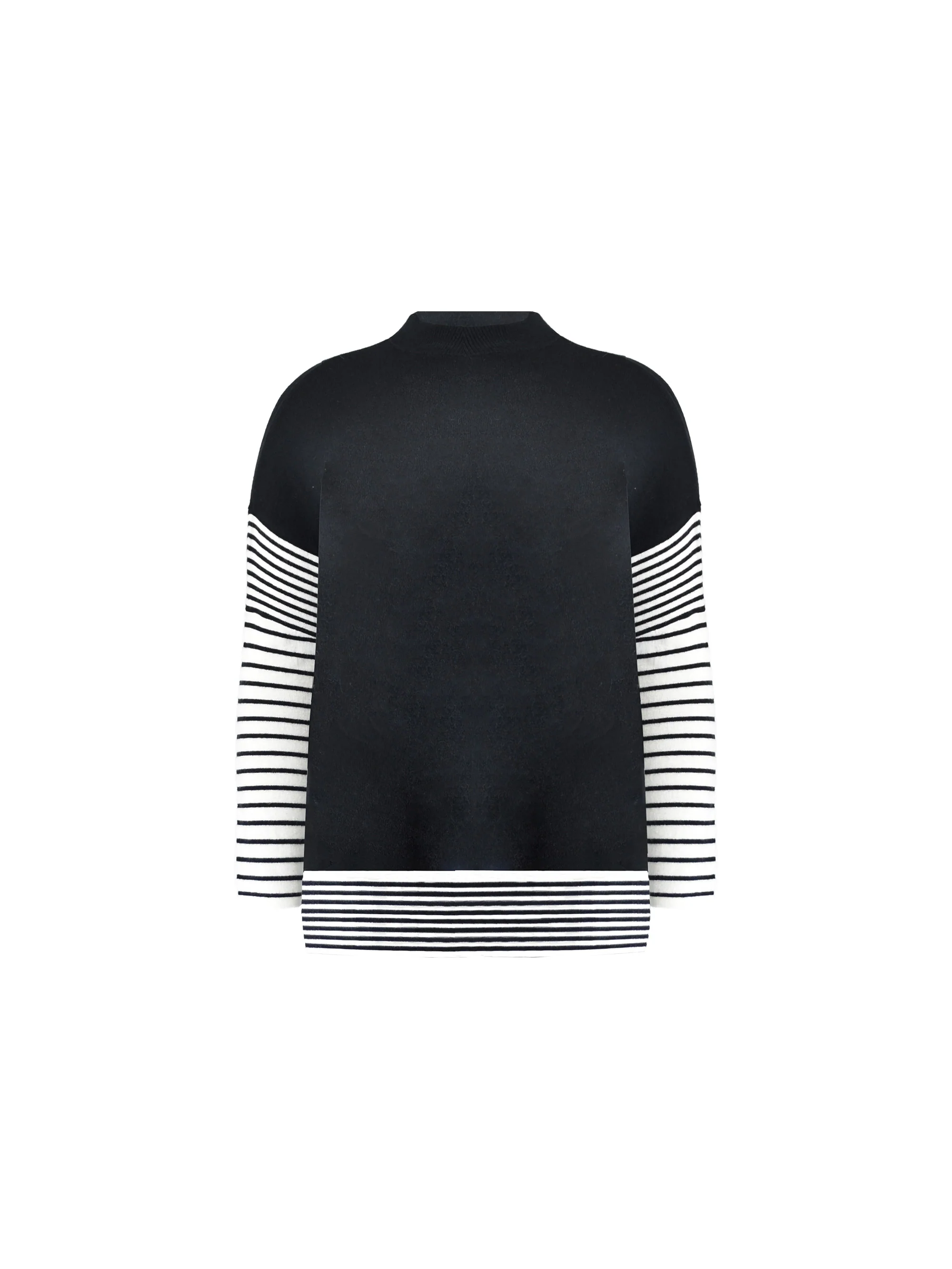 Black & White Stripe Swing Jumper - Image 5