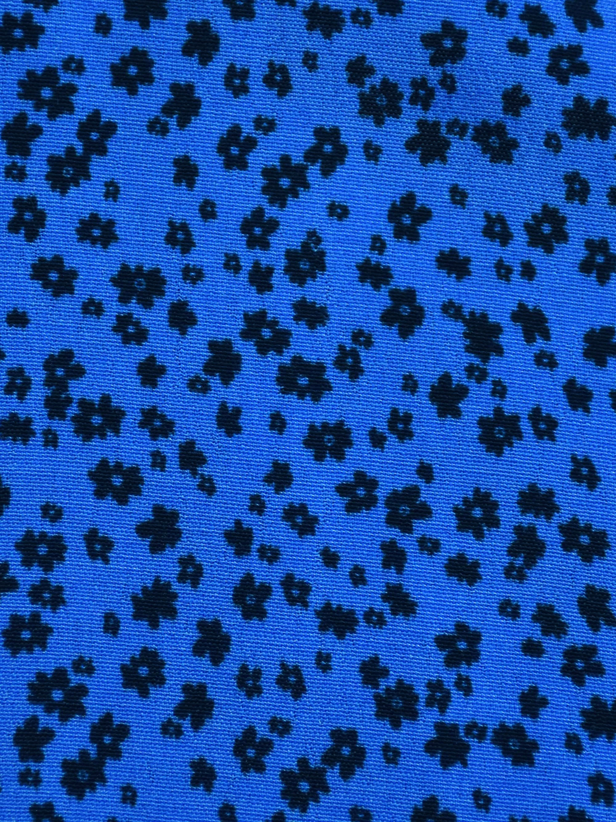 Blue Ditsy Button Front Midaxi Dress - Image 11