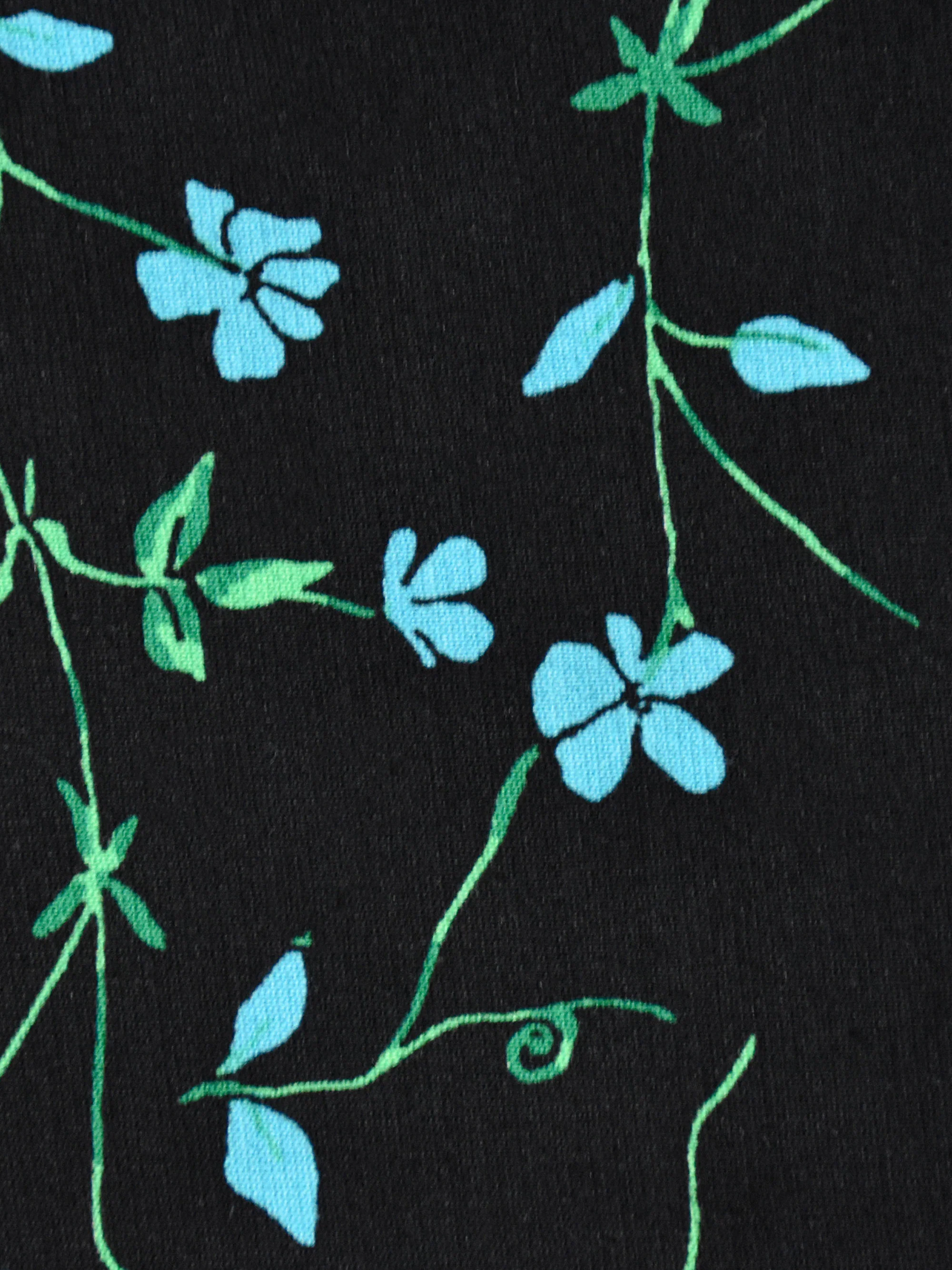 Blue Ditsy Print Jersey Pleat Front Top - Image 4
