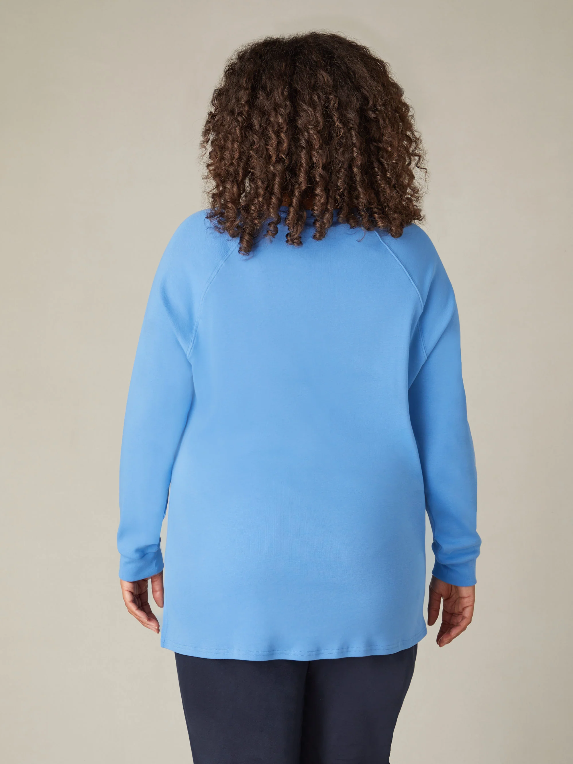 Blue Jersey Relaxed Top - Image 3