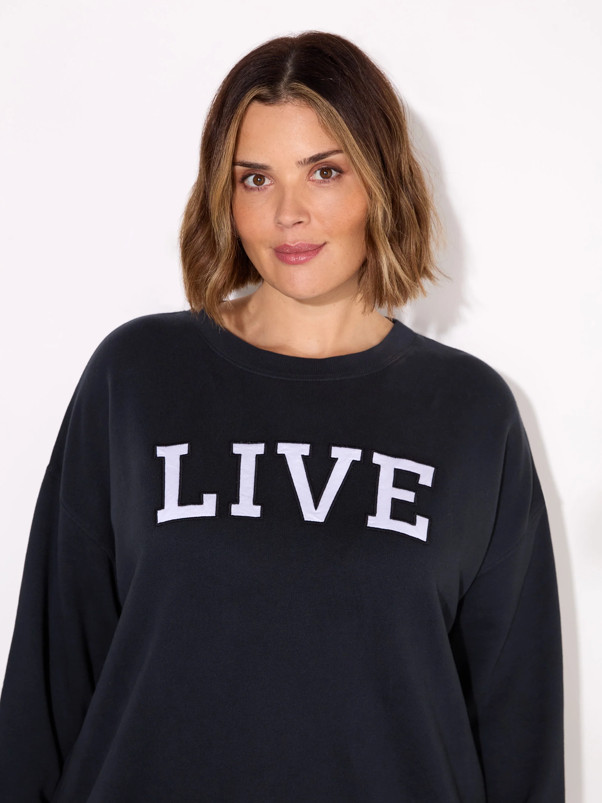 Blue Oversized Live Sweatshirt - Image 4