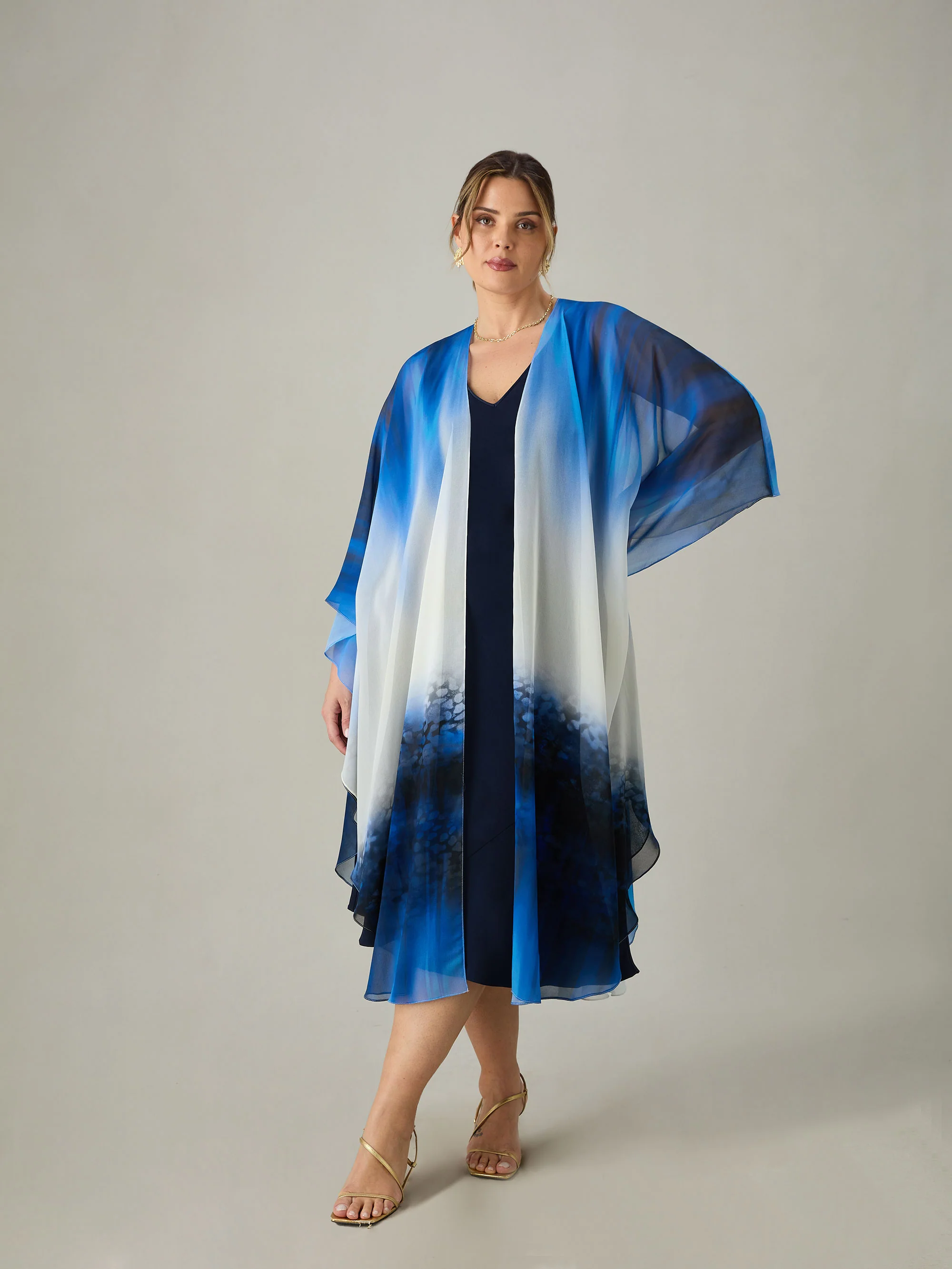 Blue Print Kimono - Image 3