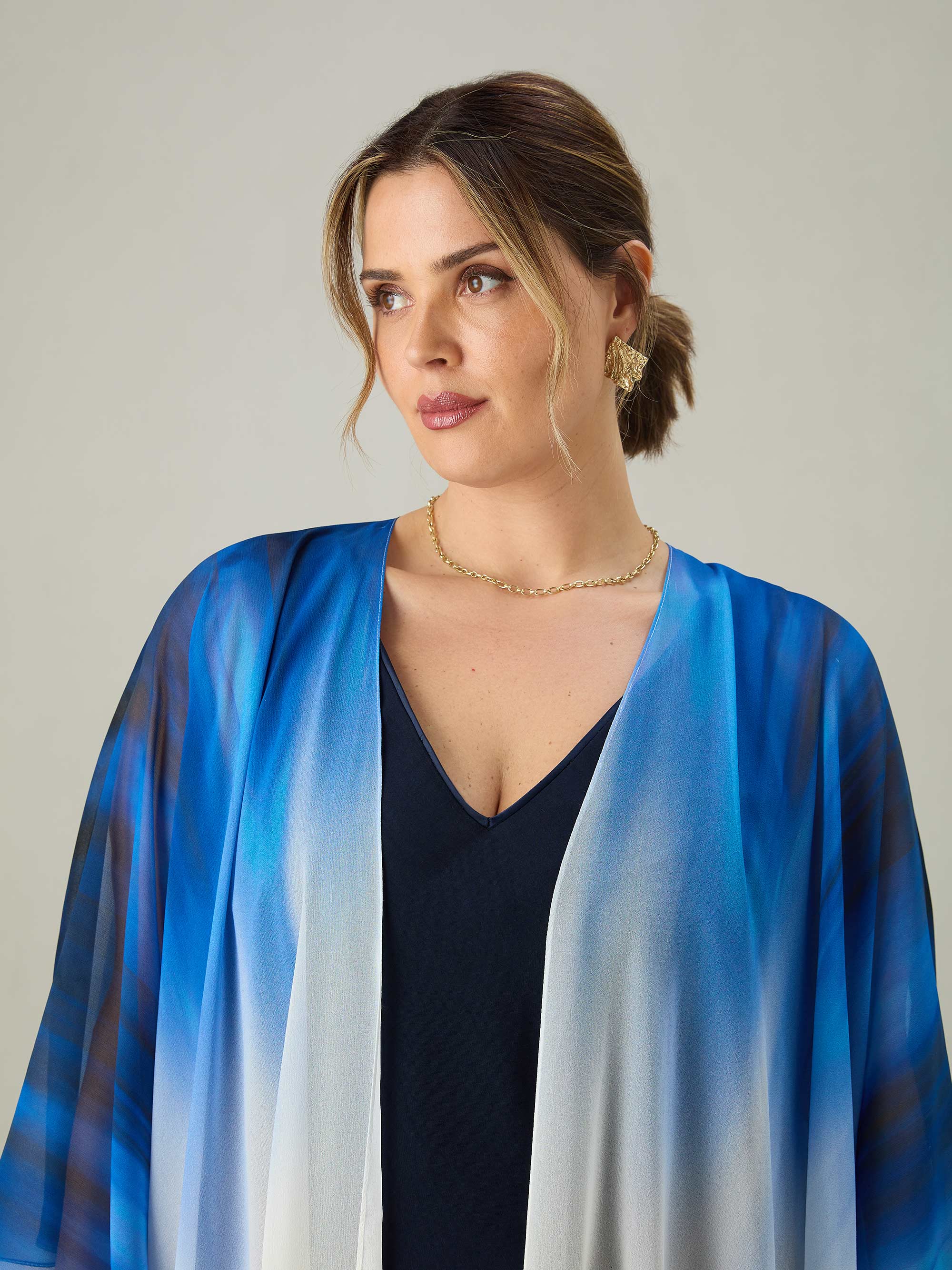 Blue Print Kimono - Image 4