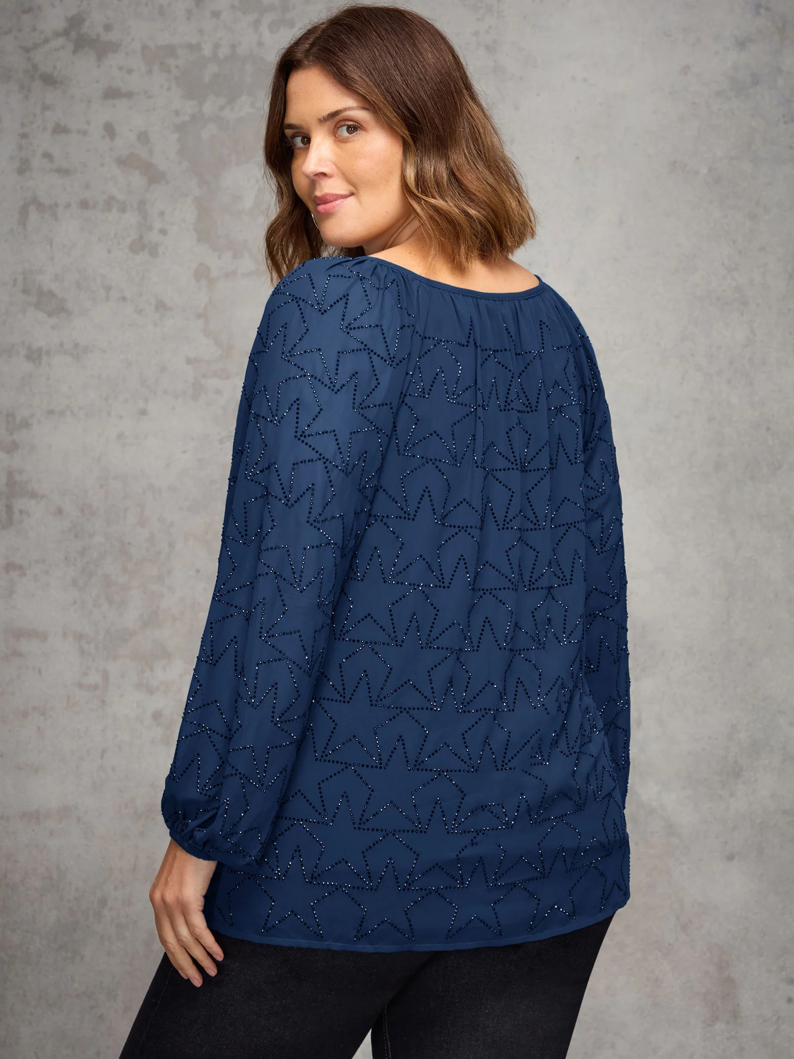 Blue Star Embellished Top - Image 3
