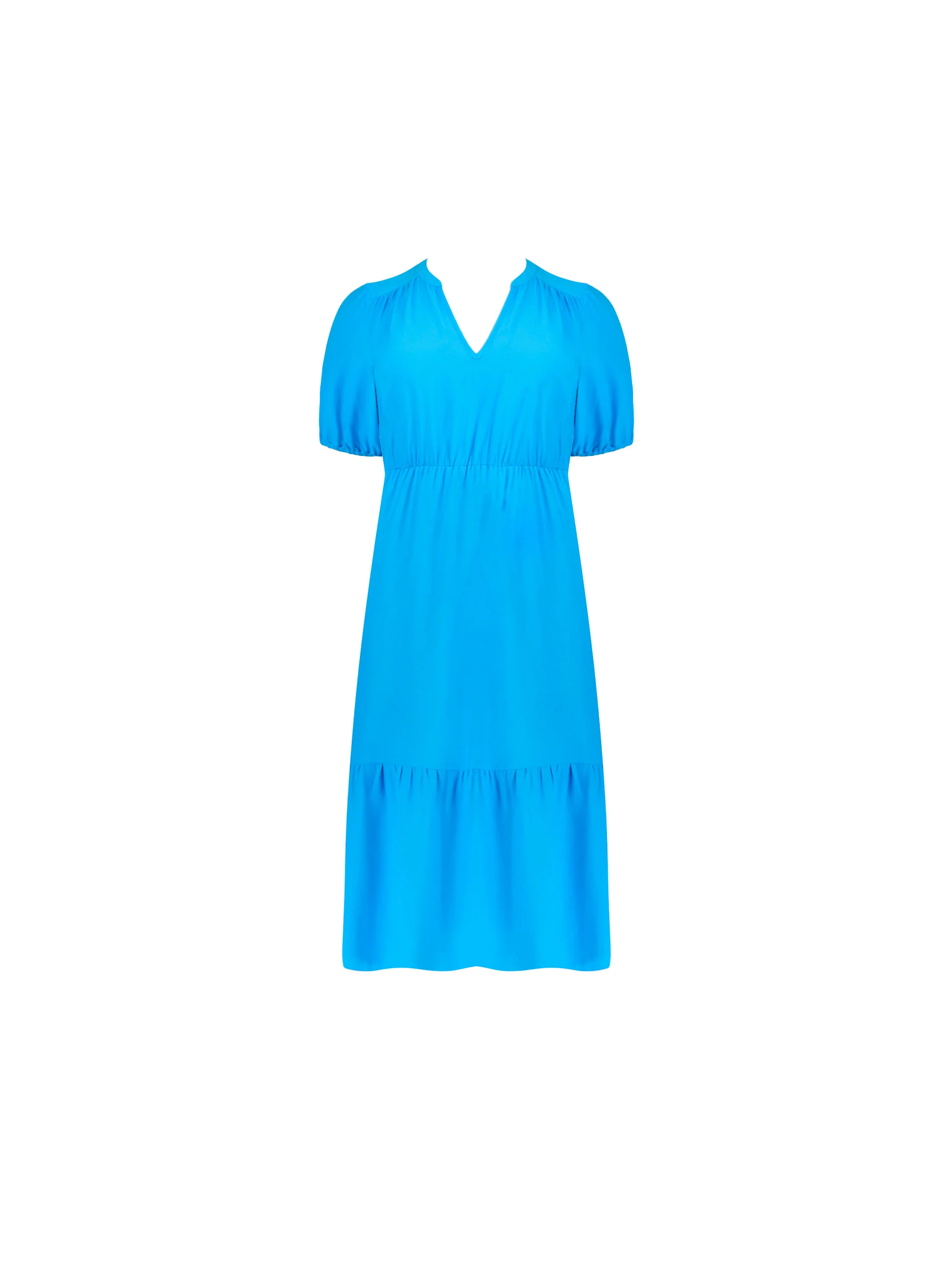 Blue Tiered Midi Dress - Image 6