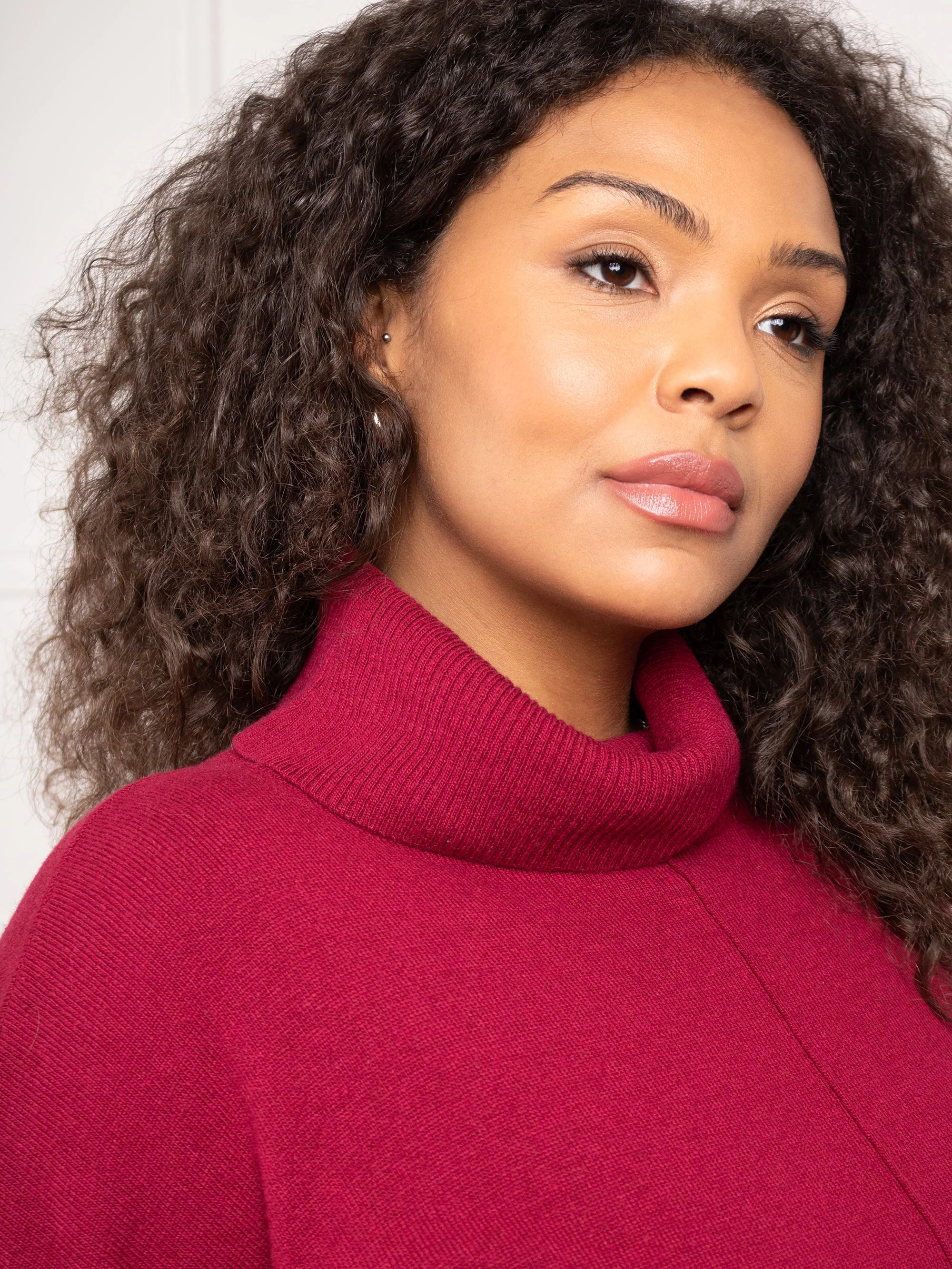 Berry Roll Neck Jumper - Image 3
