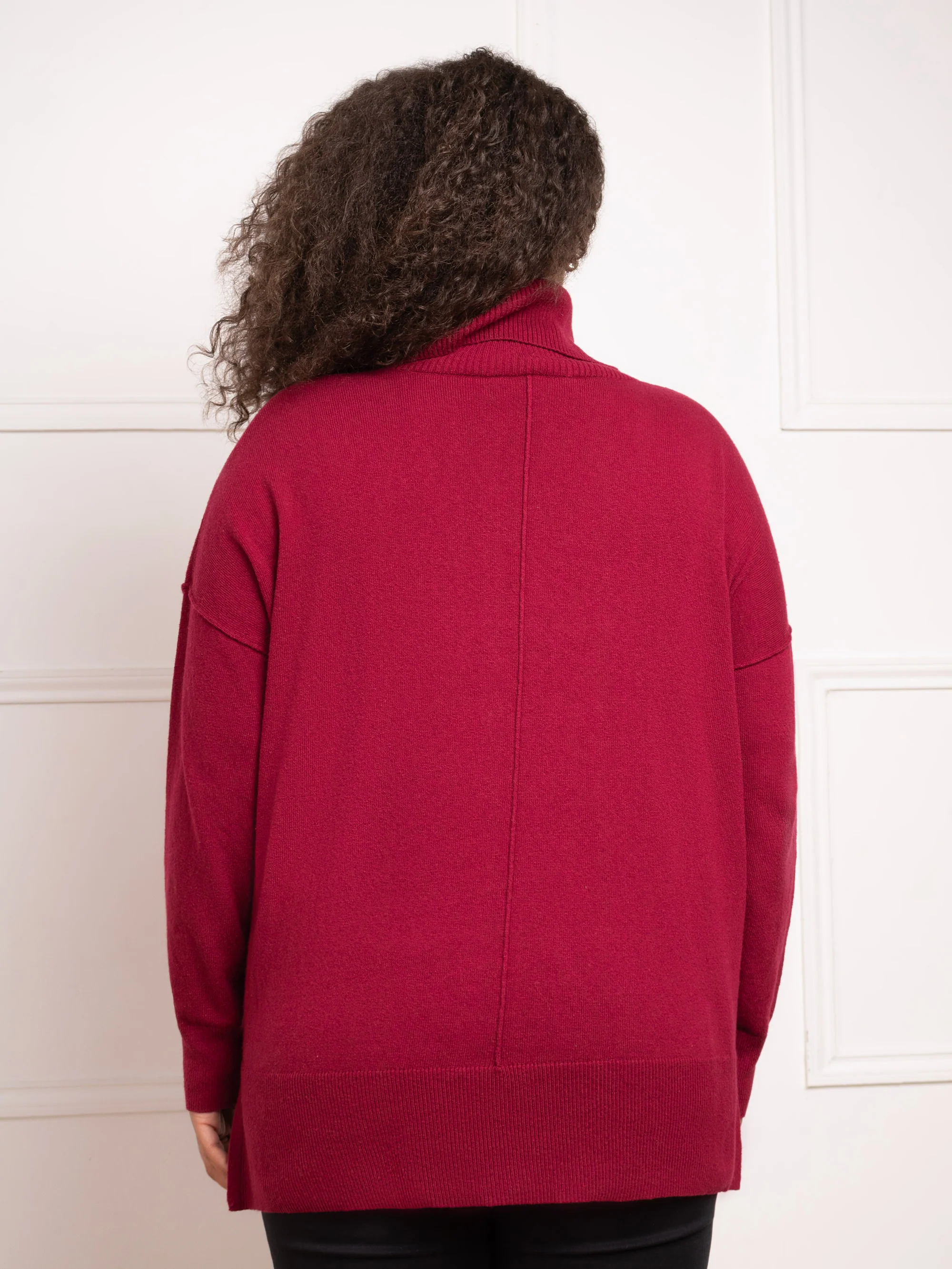 Berry Roll Neck Jumper - Image 5