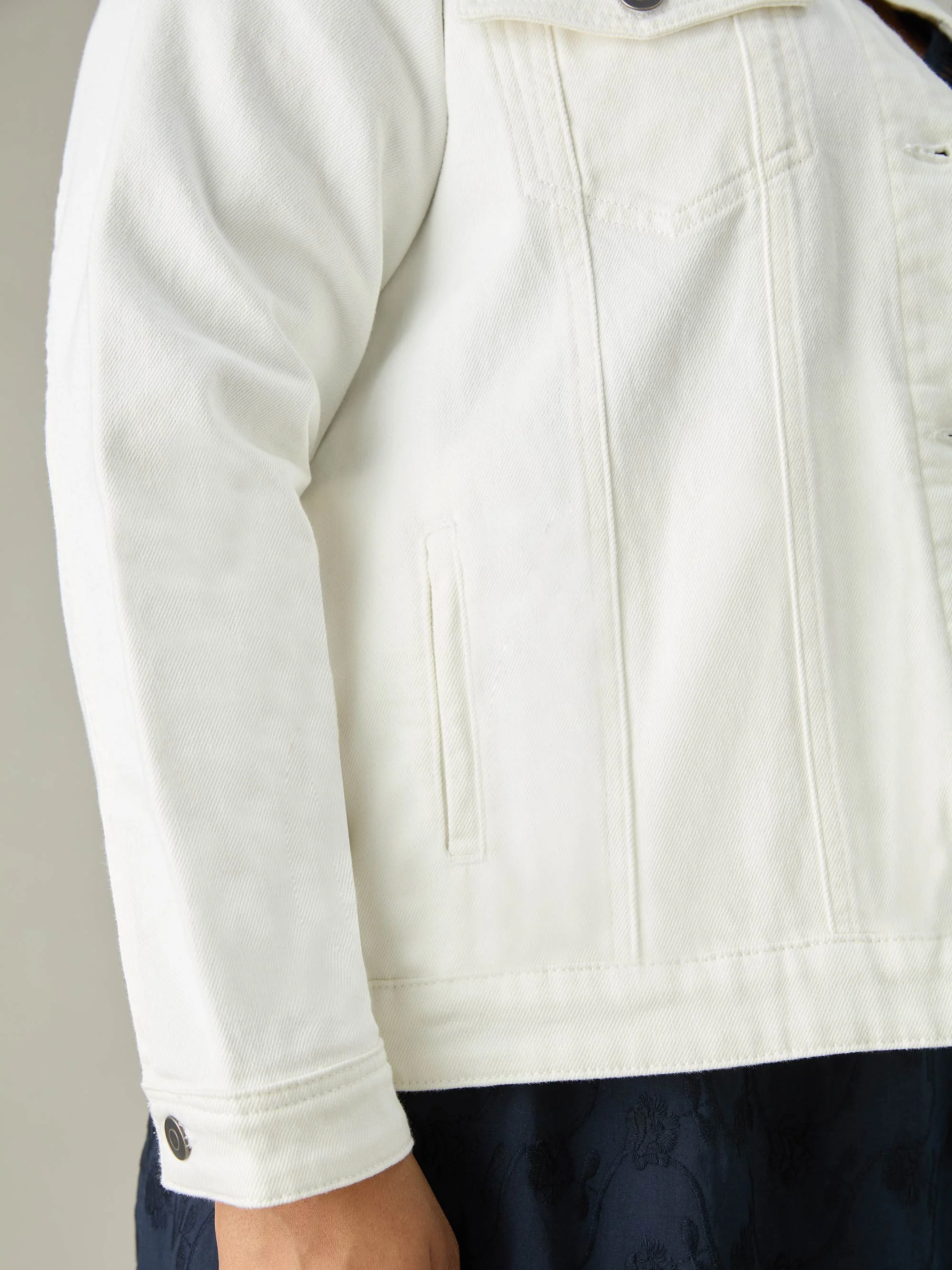 Chalk Denim Jacket - Image 5