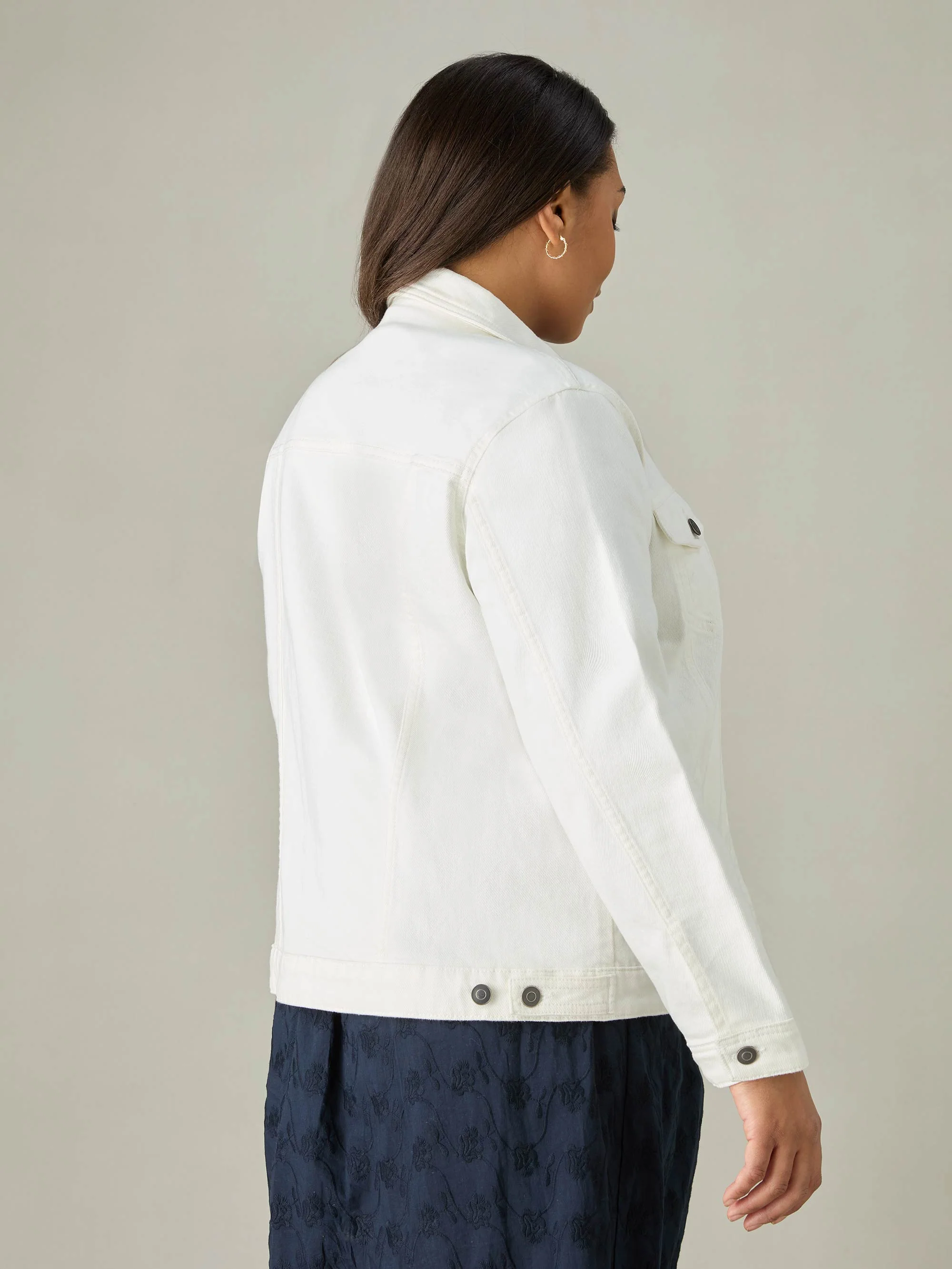 Chalk Denim Jacket - Image 6