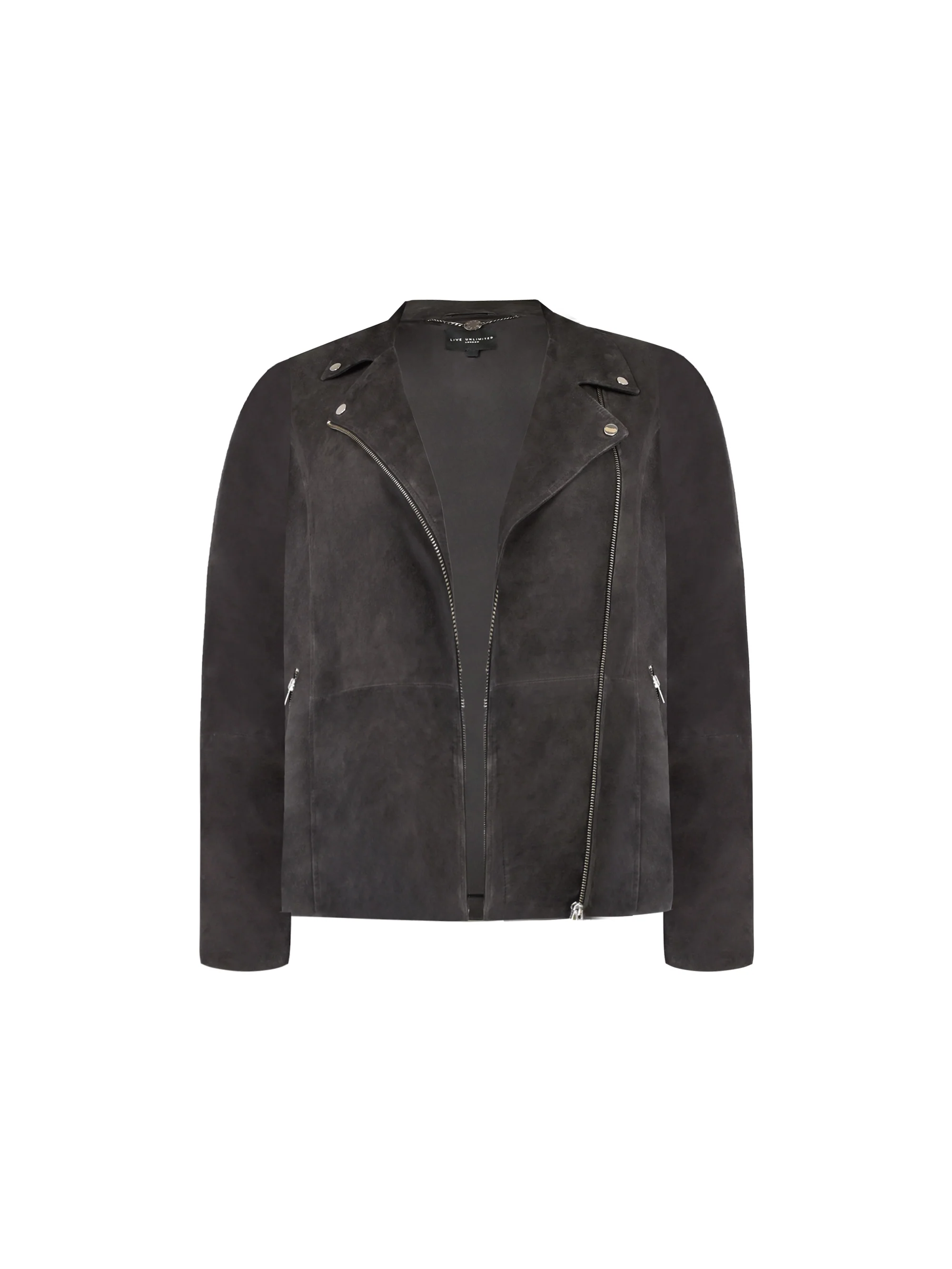 Charcoal Suede Jacket - Image 7