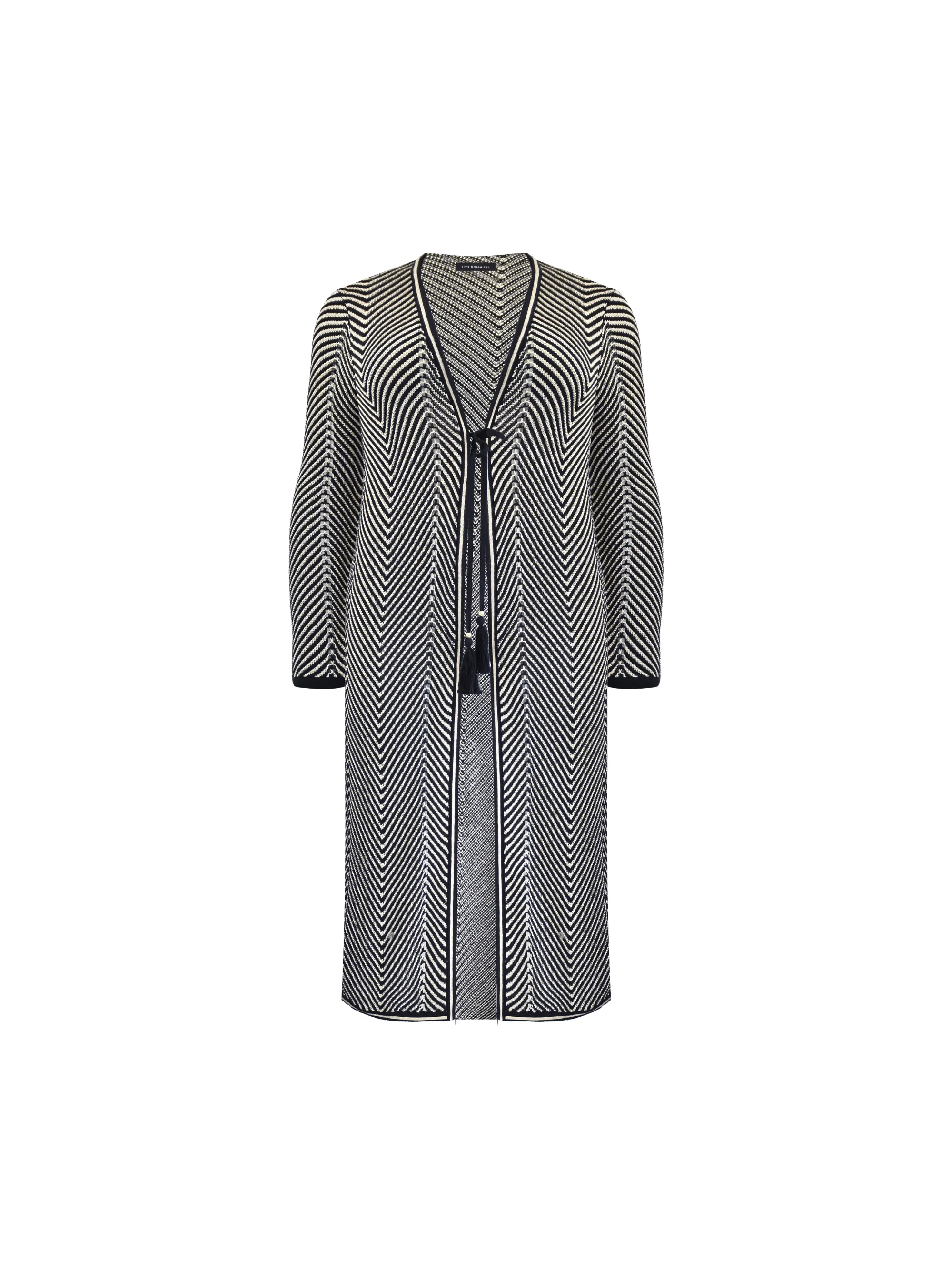 Chevron Knitted Cardigan - Image 5