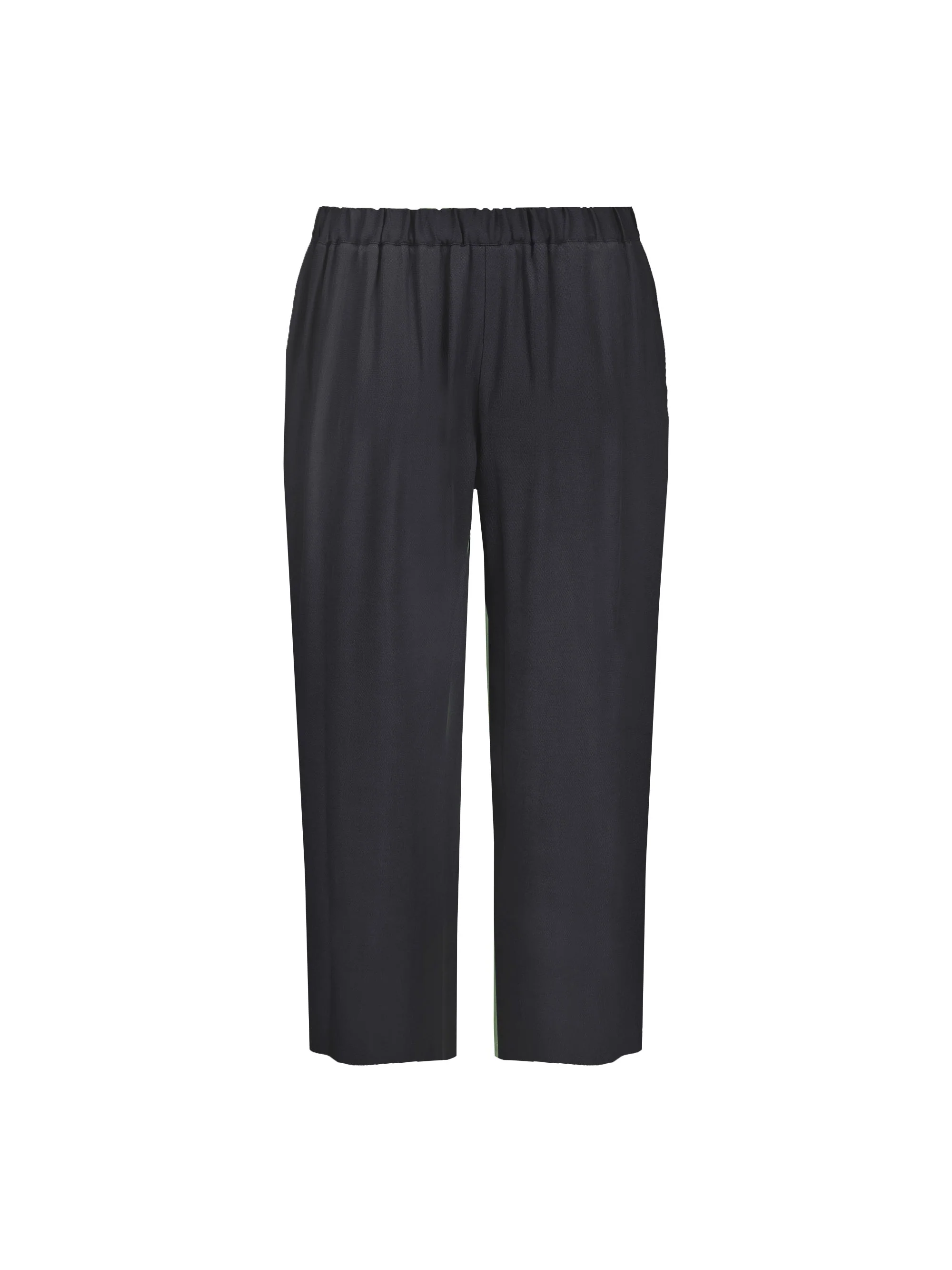 Black Cropped Trousers With Pocket - Image 5