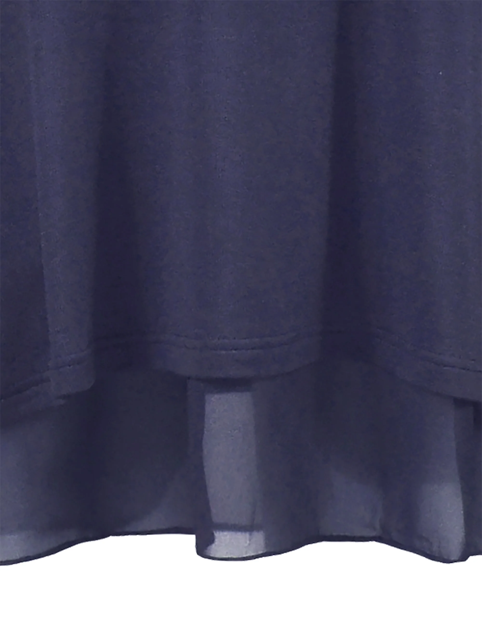 Blue Double Layered V Neck Top - Image 6