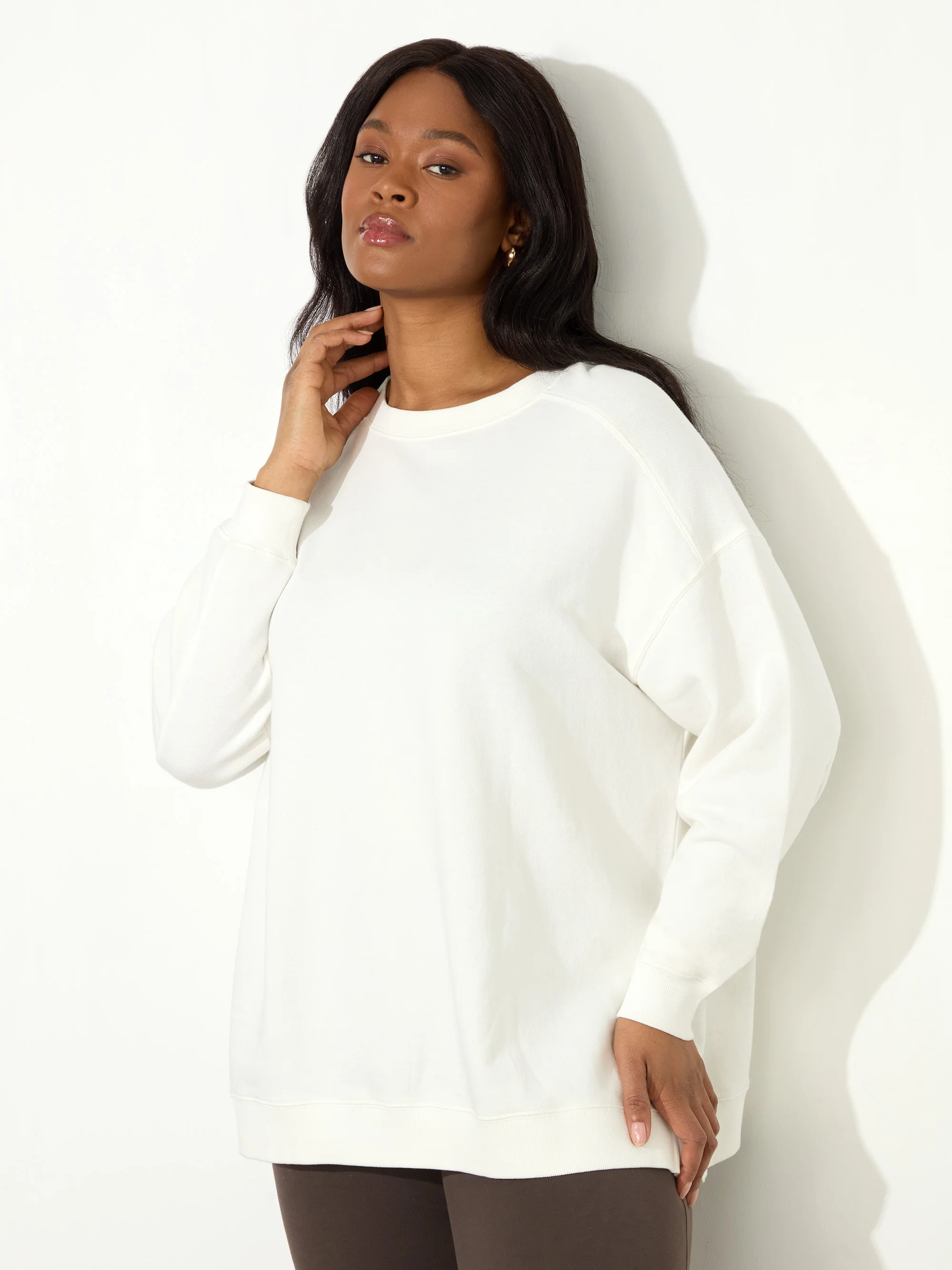 Ecru Seam Detail Sweatshirt - Image 3