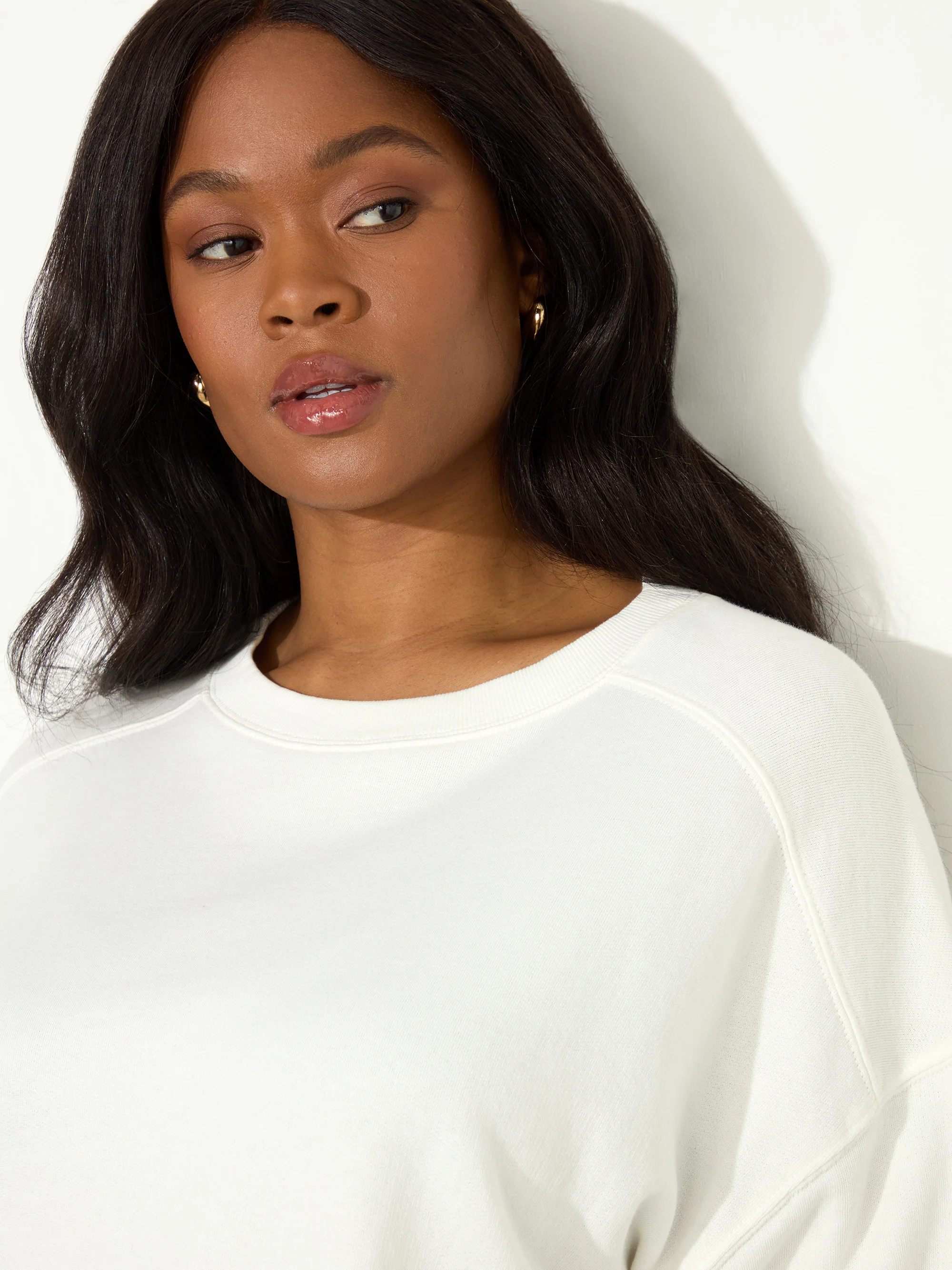Ecru Seam Detail Sweatshirt - Image 4