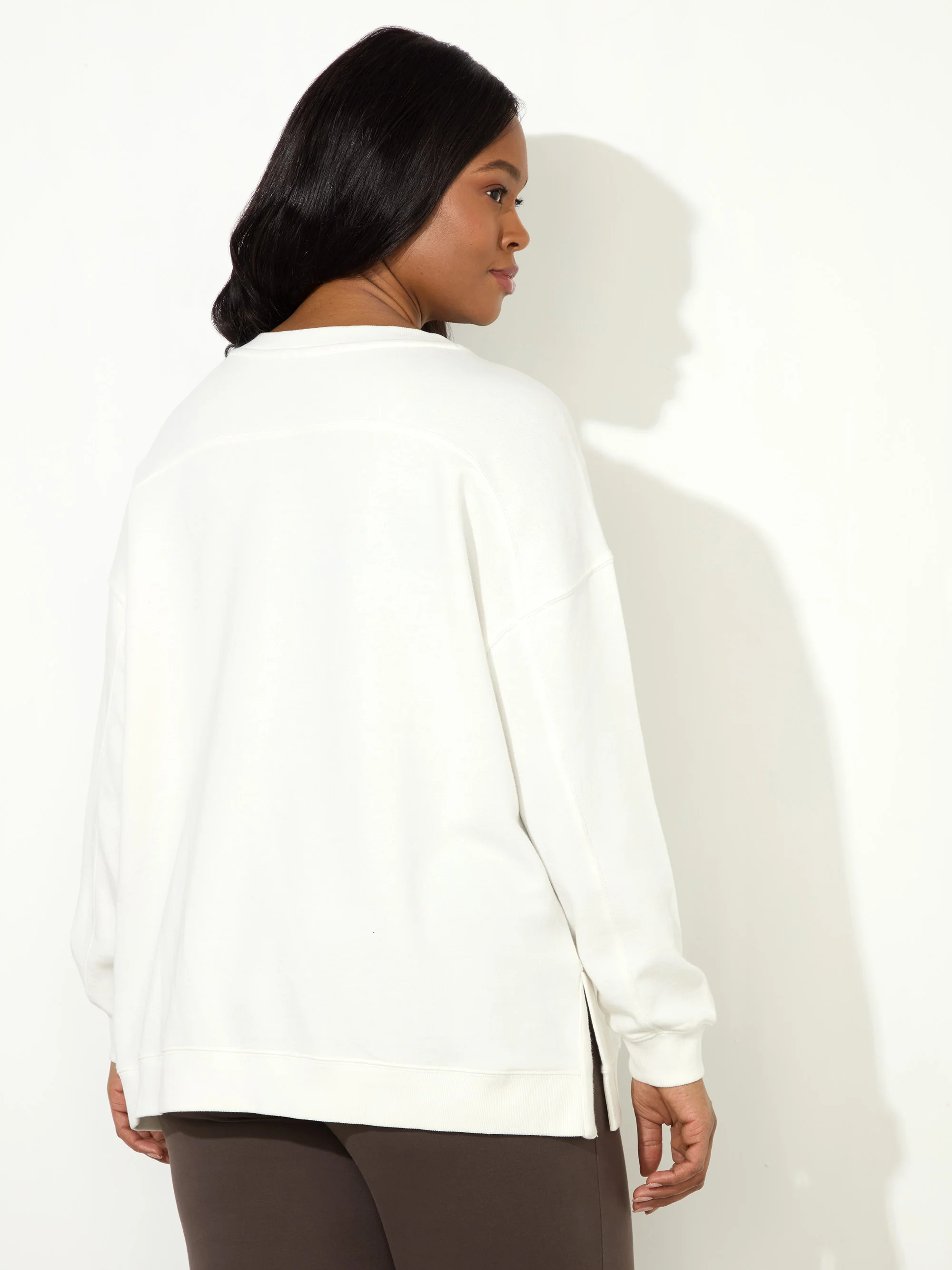 Ecru Seam Detail Sweatshirt - Image 6