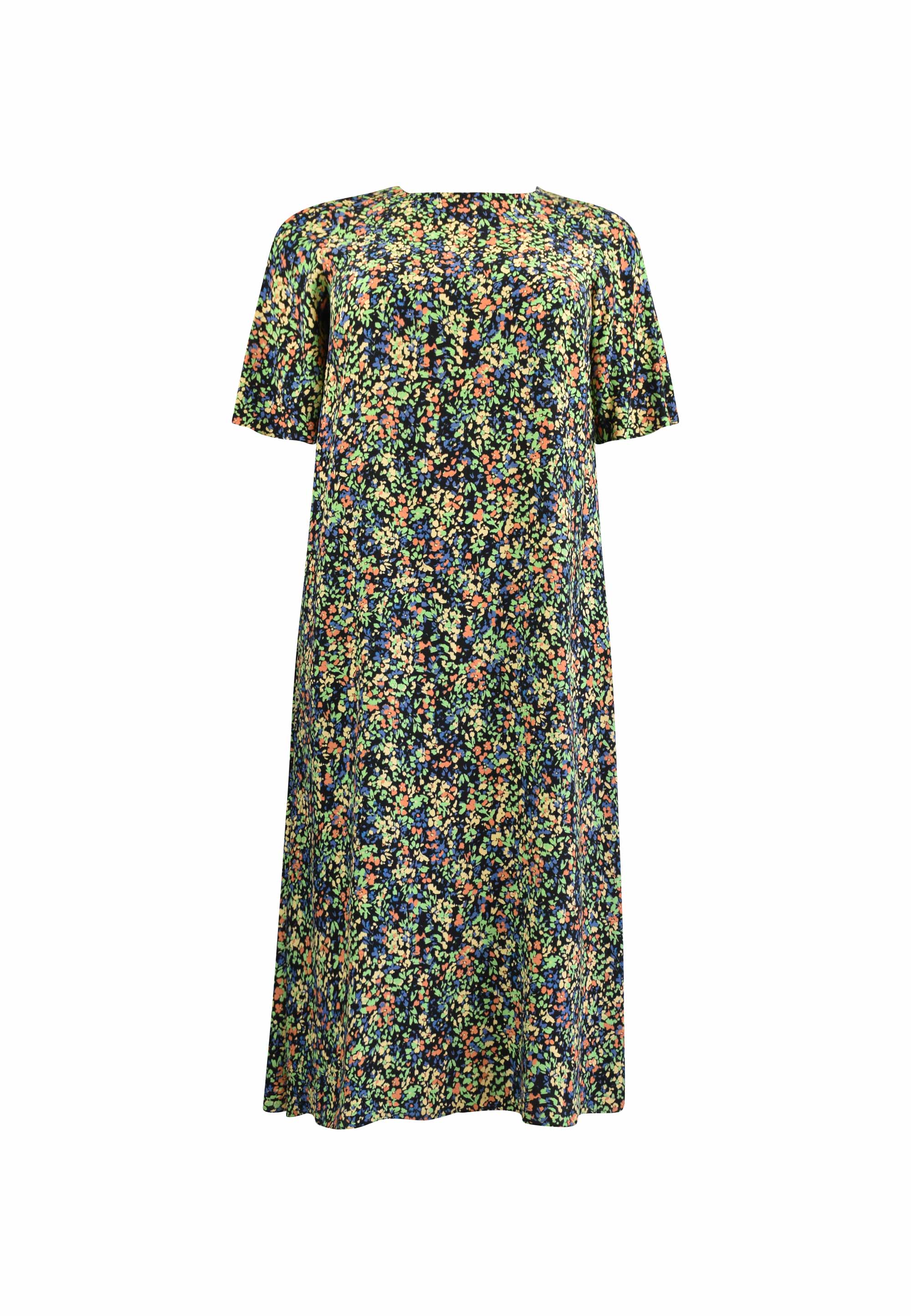 Floral Flutter Sleeve Midaxi T-Shirt Dress - Image 6