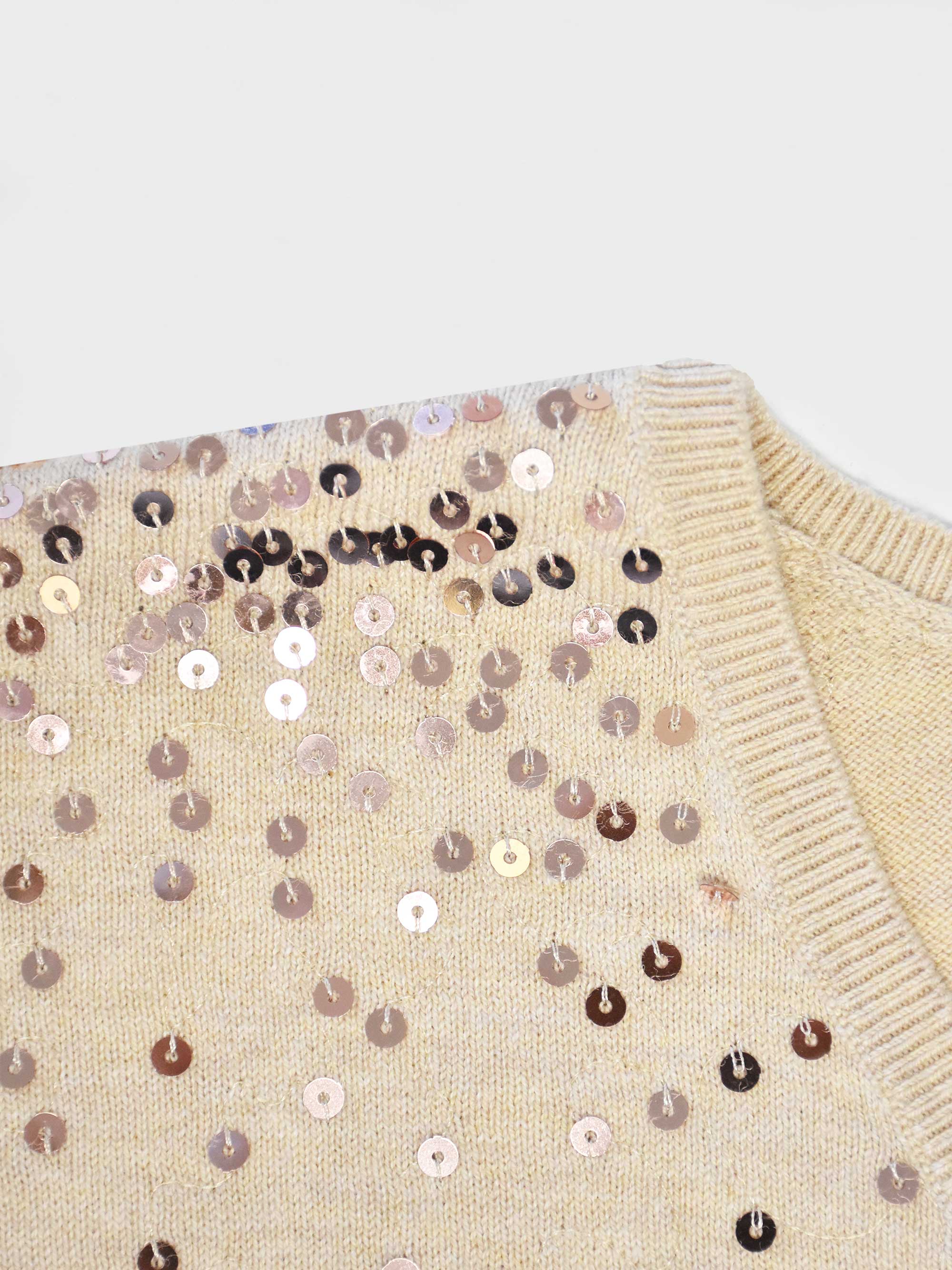 Gold Sequin Jumper - Image 5