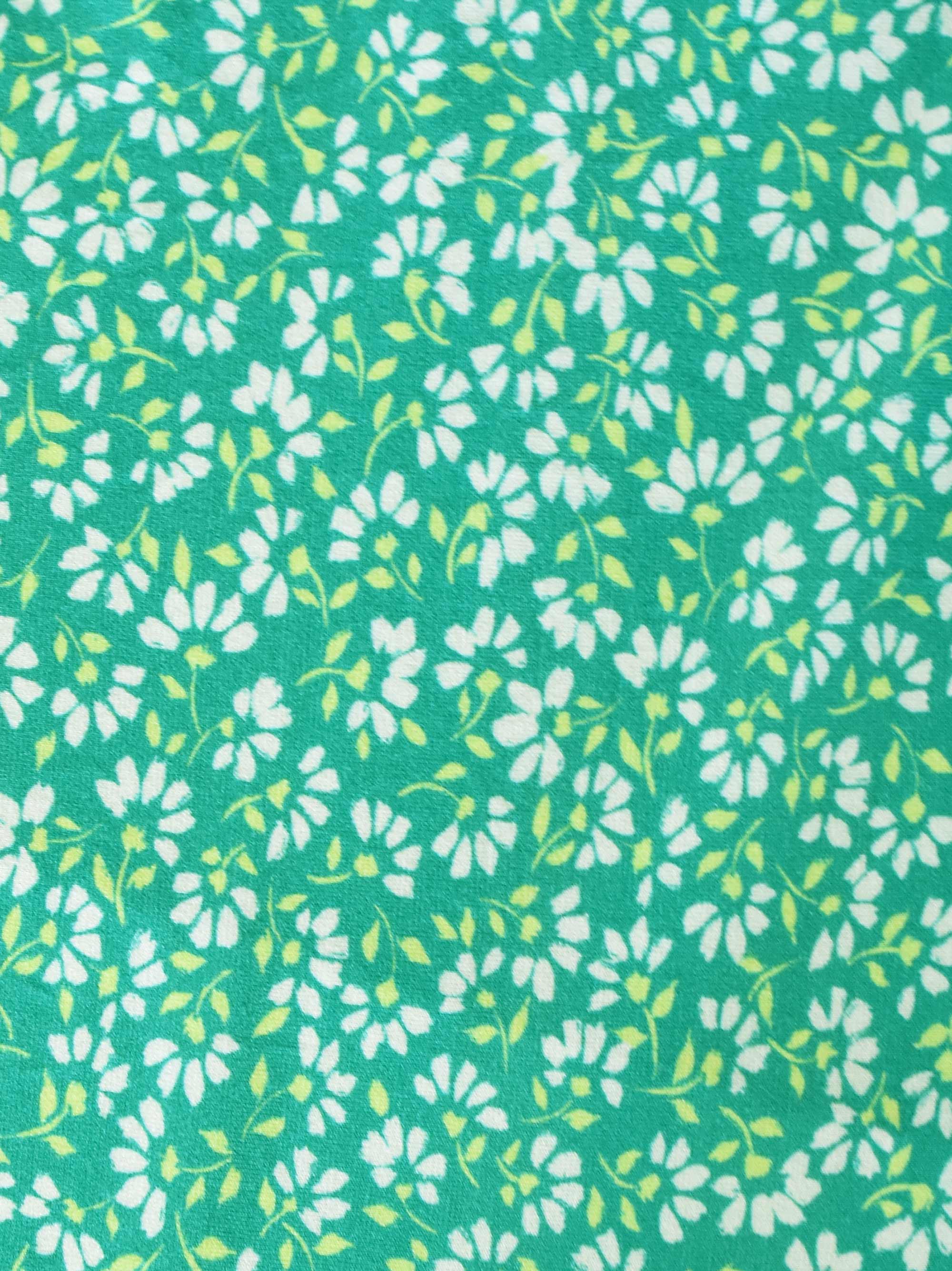 Green Ditsy Jersey Blouse - Image 5
