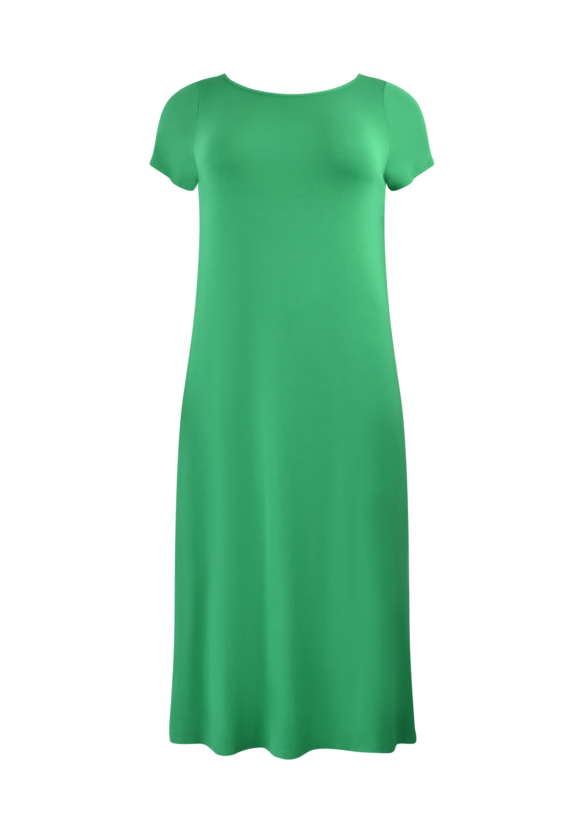 Green Jersey Side Split Midaxi T-Shirt Dress - Image 4