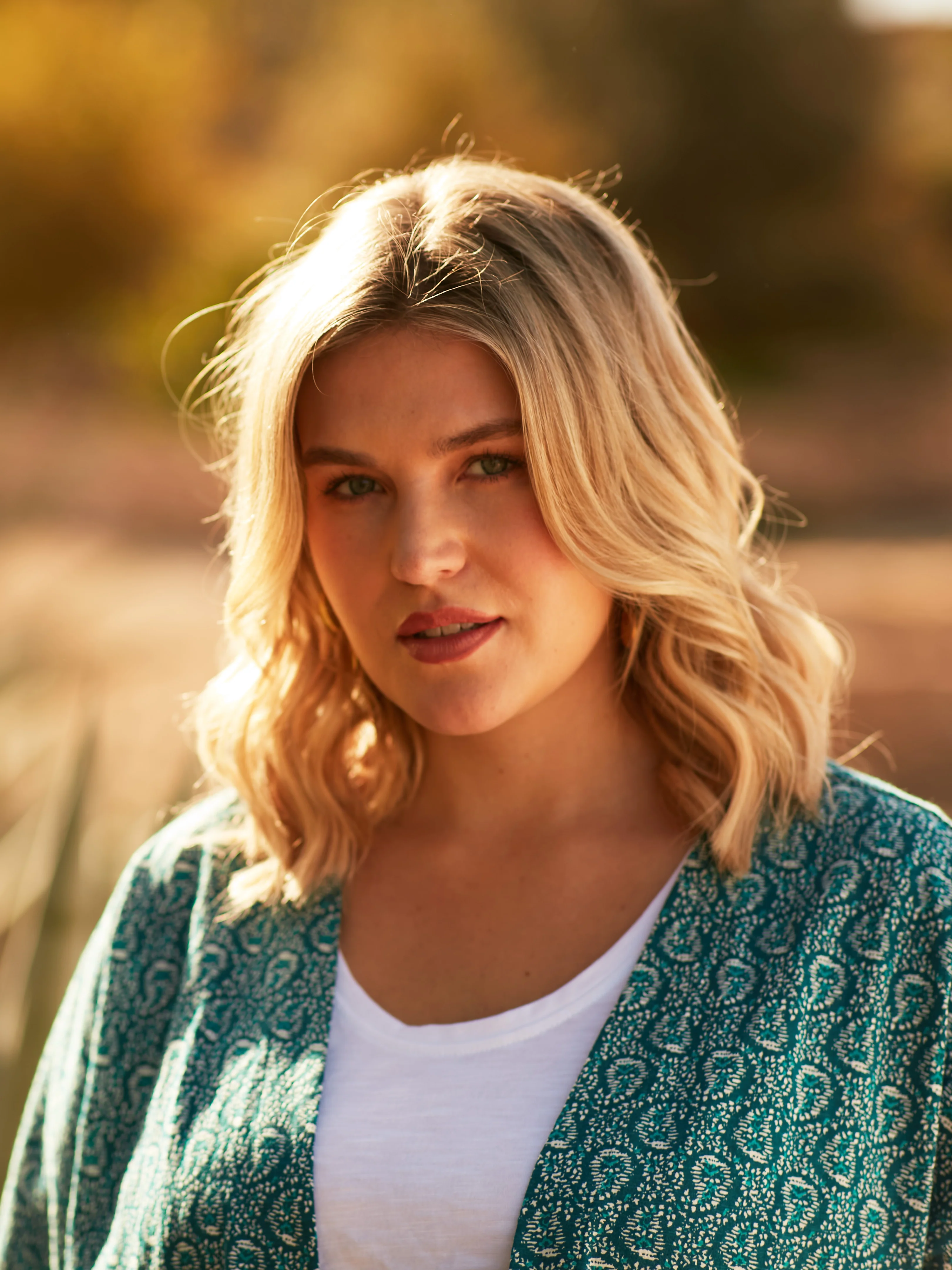 Green Paisley Print Jersey Kimono - Image 2