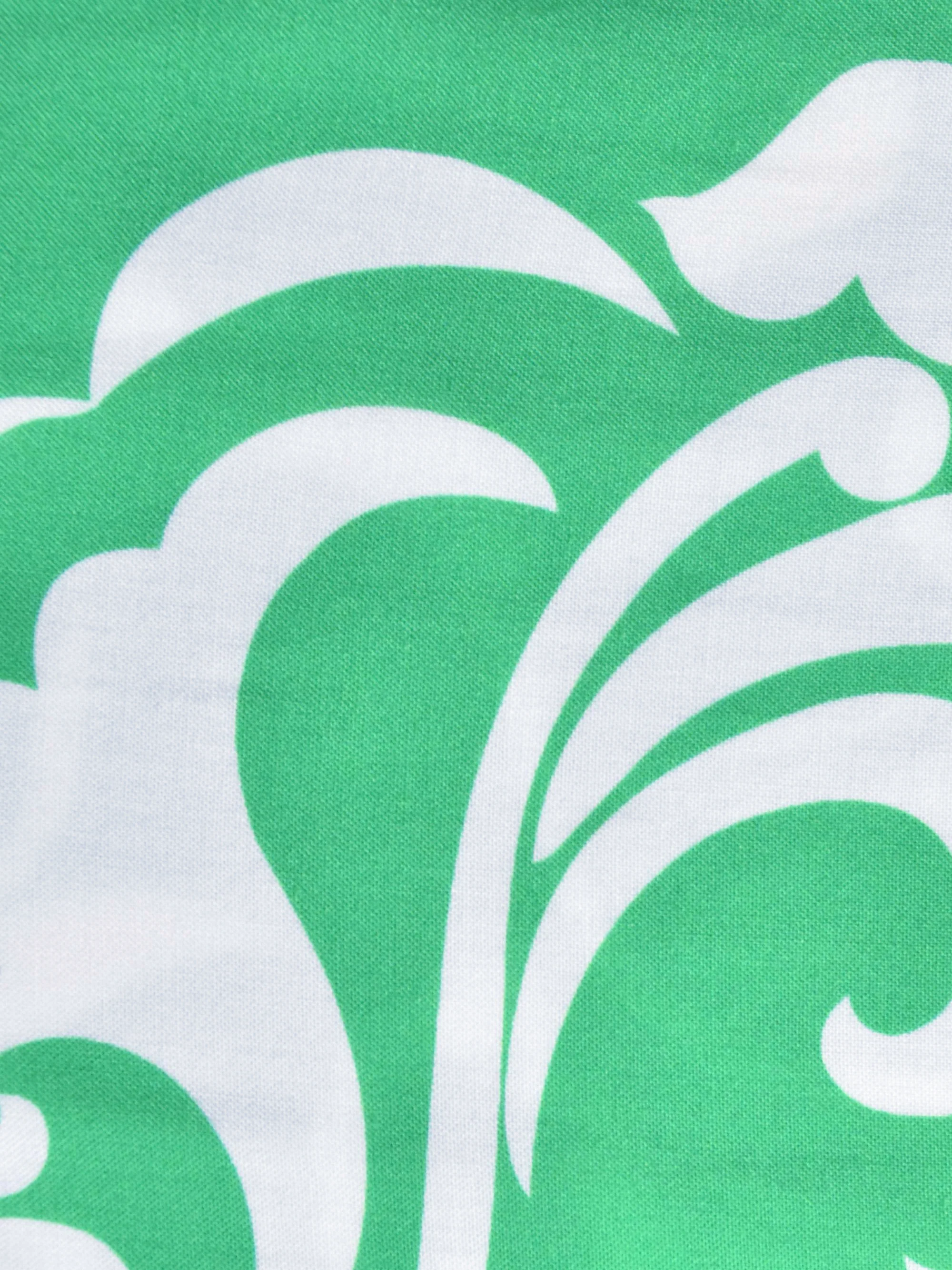 Green Paisley Print V Neck Dress - Image 6