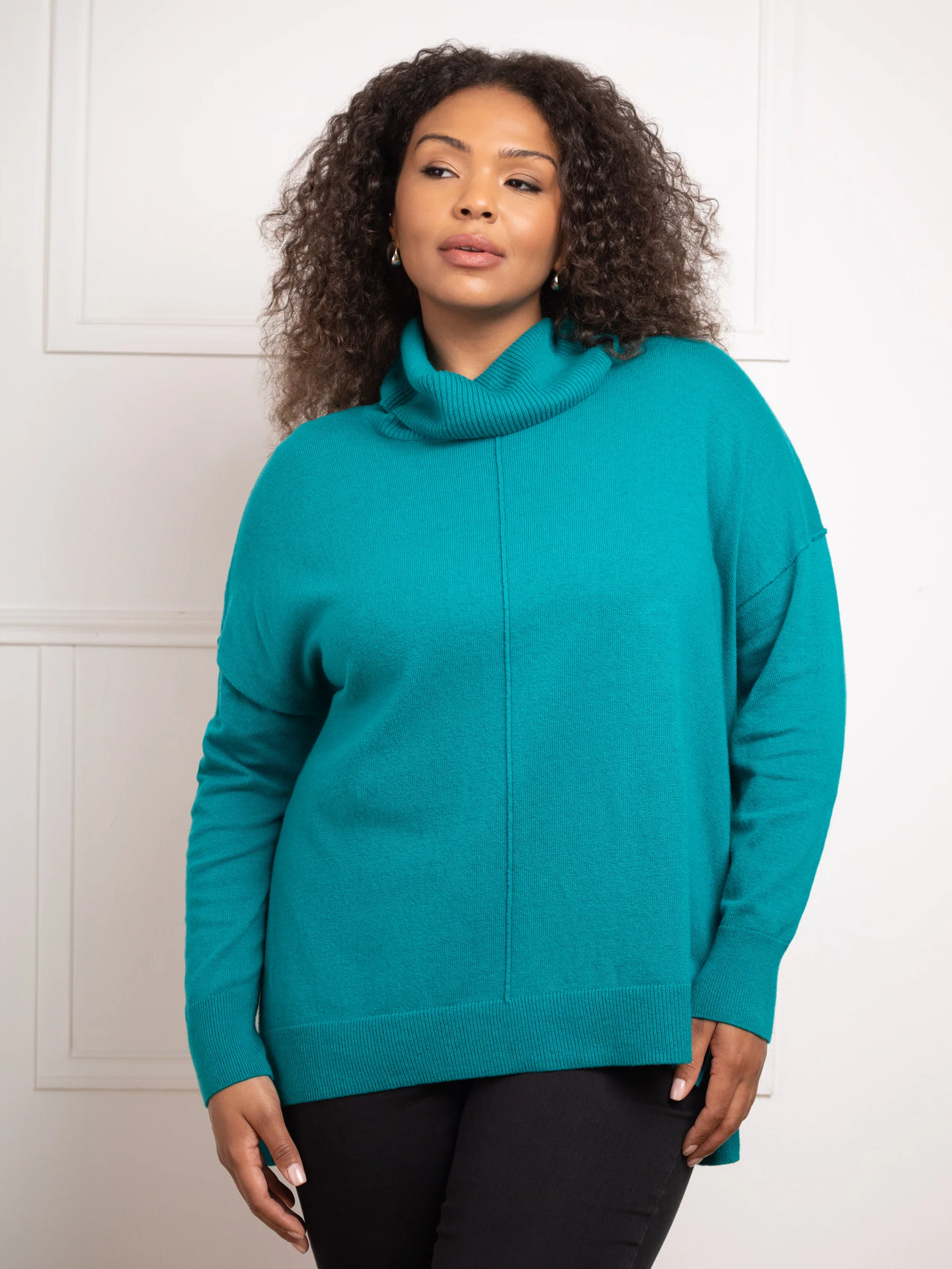 Green Roll Neck Jumper - Image 6