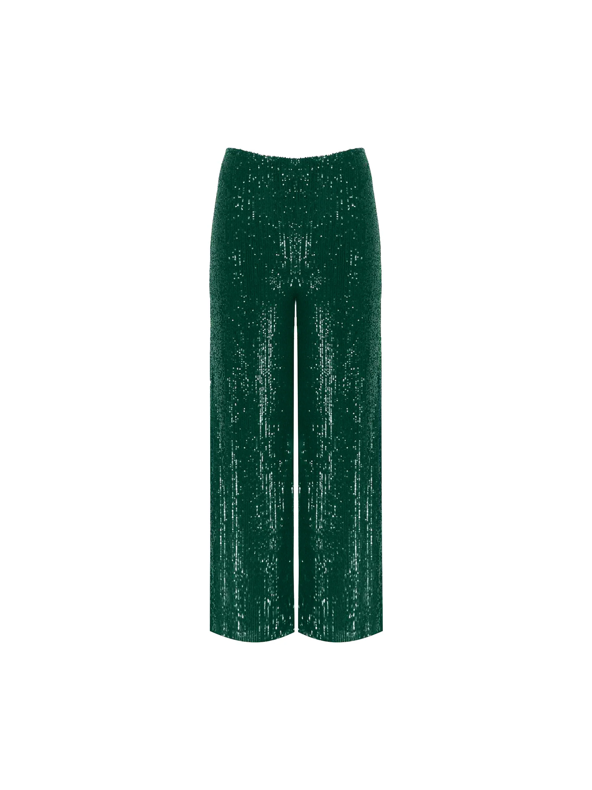 Green Sequin Trousers - Image 7