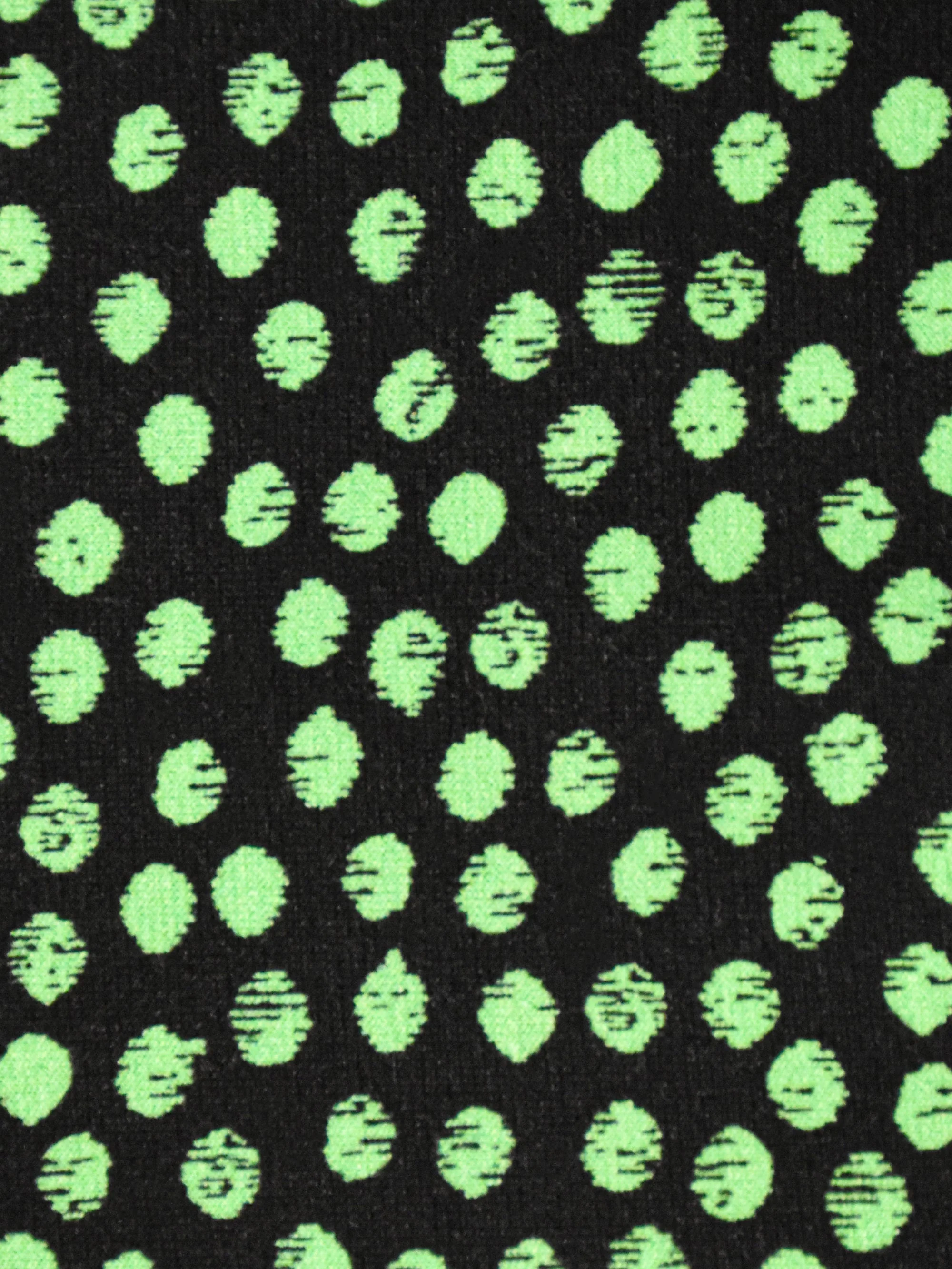 Green Spot Print Jersey Pleat Front Top - Image 4