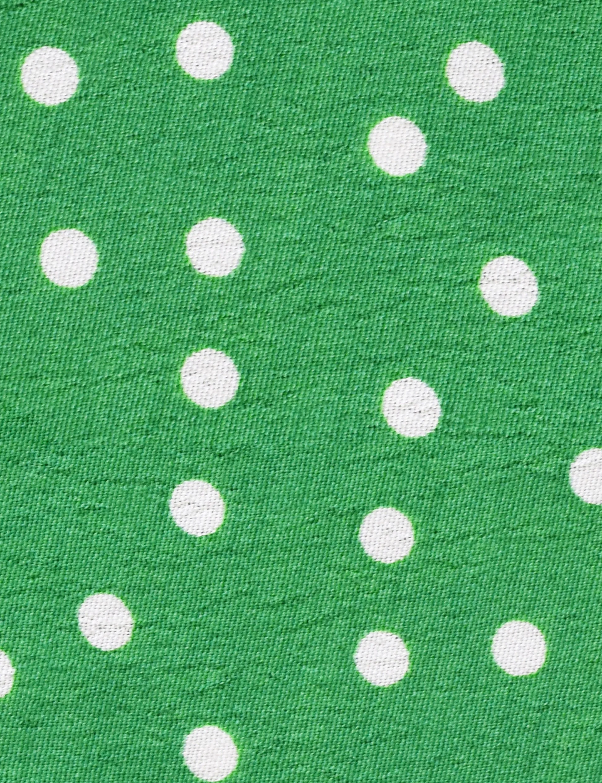 Green Spot Shirred Shoulder Midi Dress - Image 7