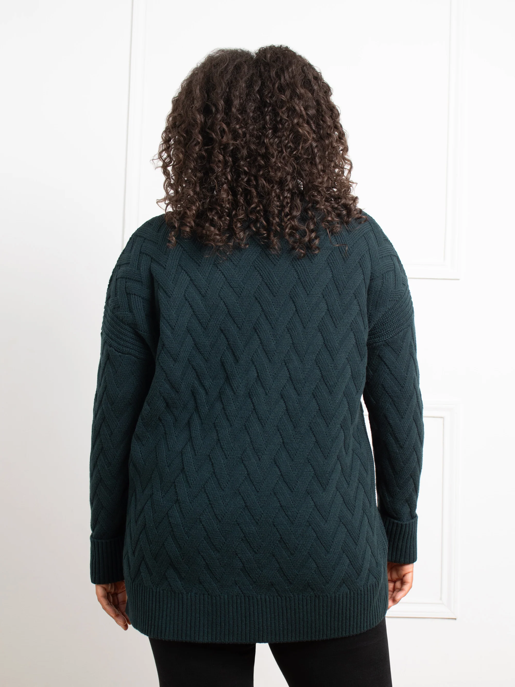 Green Textured Knit Jumper - Image 5